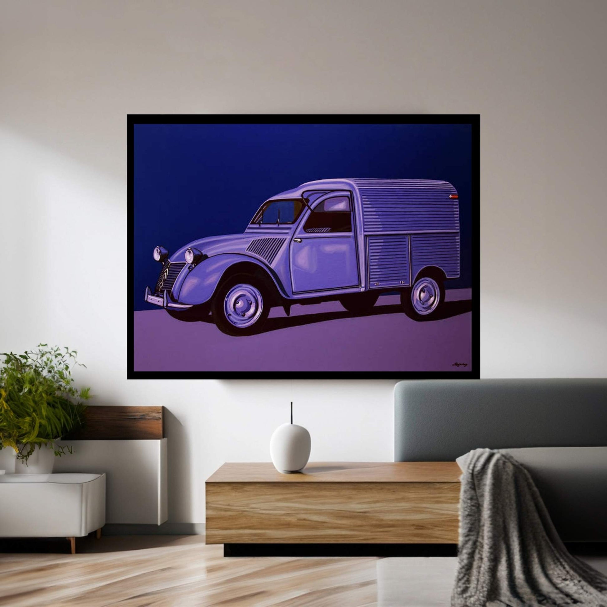 Citroen 2CV AZU 1957 Canvas Wall Art - Y Canvas