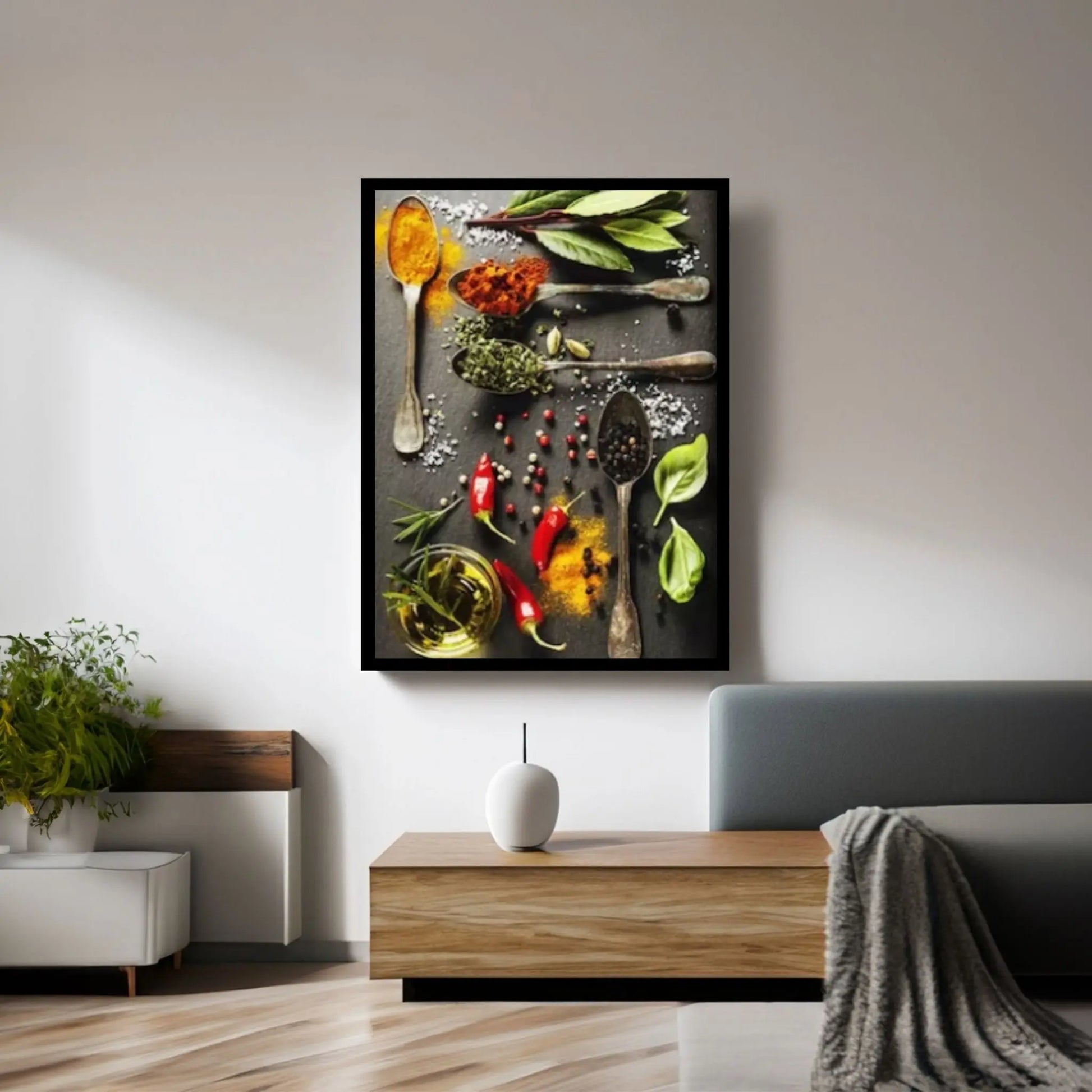 Vegetable Grains Spices Kitchen Canvas Wall Art Paintings Laminas Para Cuadros Scandinavian Poster Wall Art Picture for Interior Decor - Y Canvas