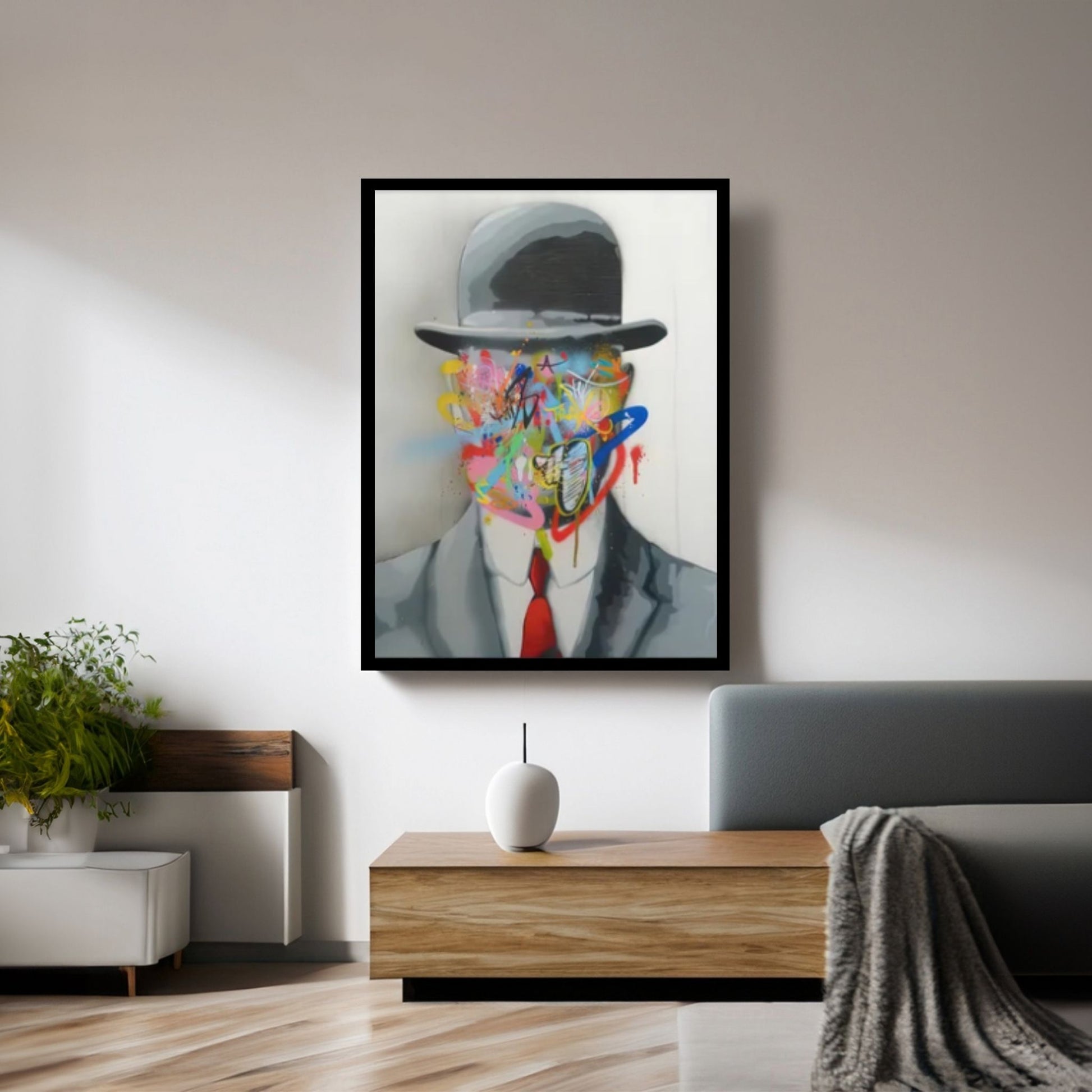 Banksy Canvas Art, Canvas Wall Art Decor, Graffiti Canvas, Banksy Wall Art, Street Graffiti Art - Y Canvas