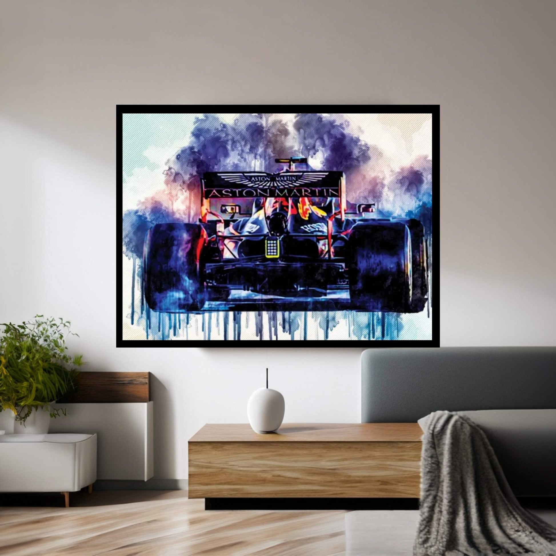 Red Bull Rb16 Back View Raceway 2020 F1 Cars Max Verstappen Formula 1 Bokeh Aston Martin Red Bull Racing Canvas Wall Art - Y Canvas