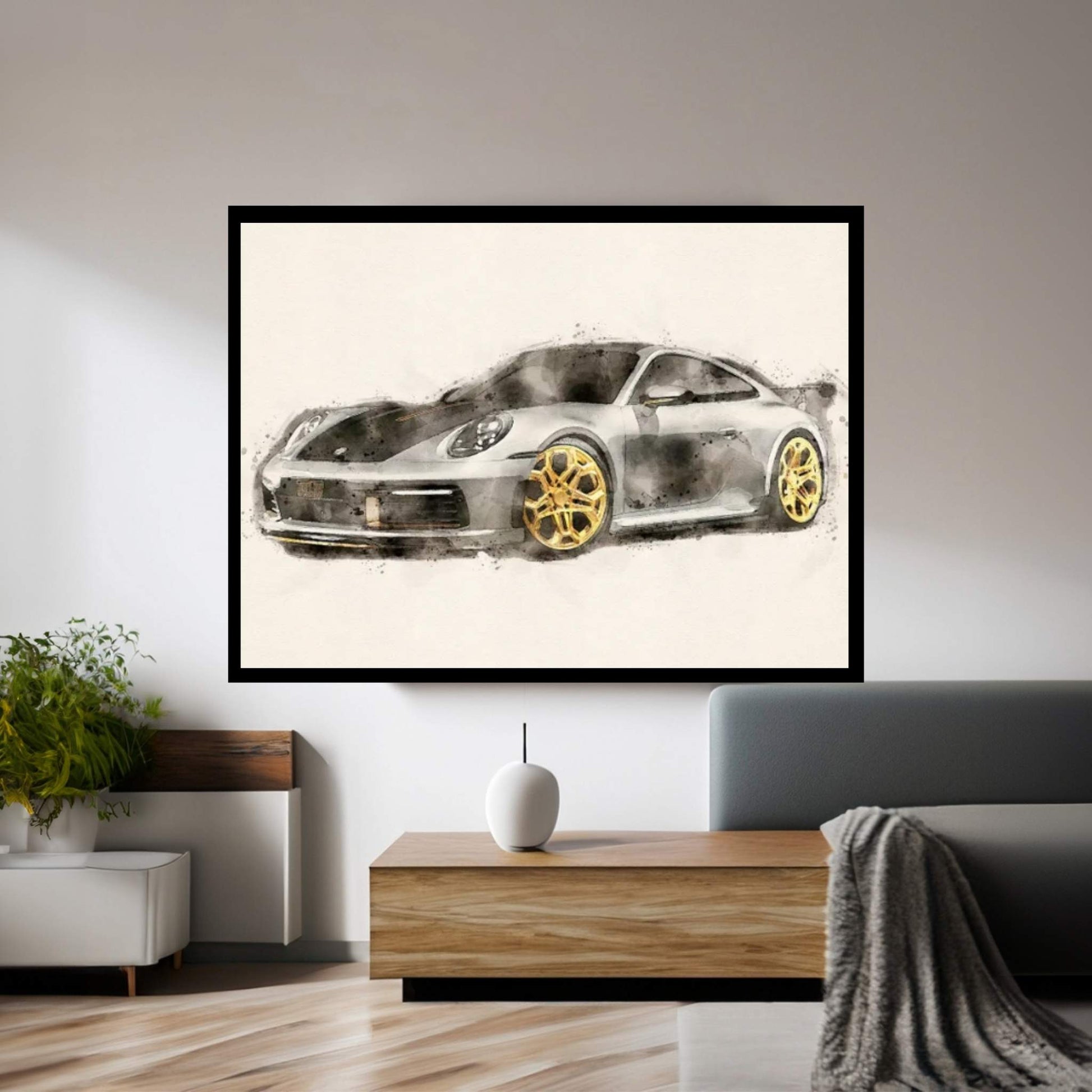 Porsche 911 V II Canvas Wall Art - Y Canvas
