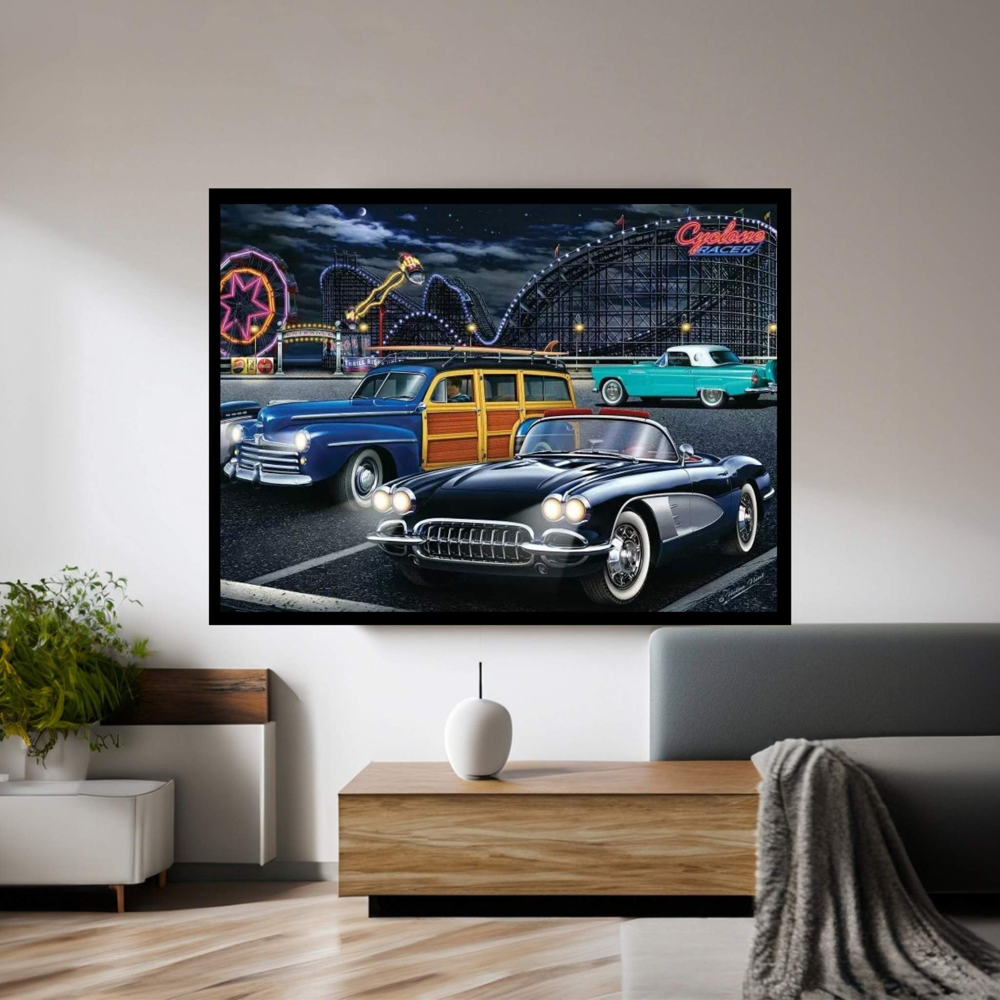Cyclone Racer Canvas Wall Art - Y Canvas