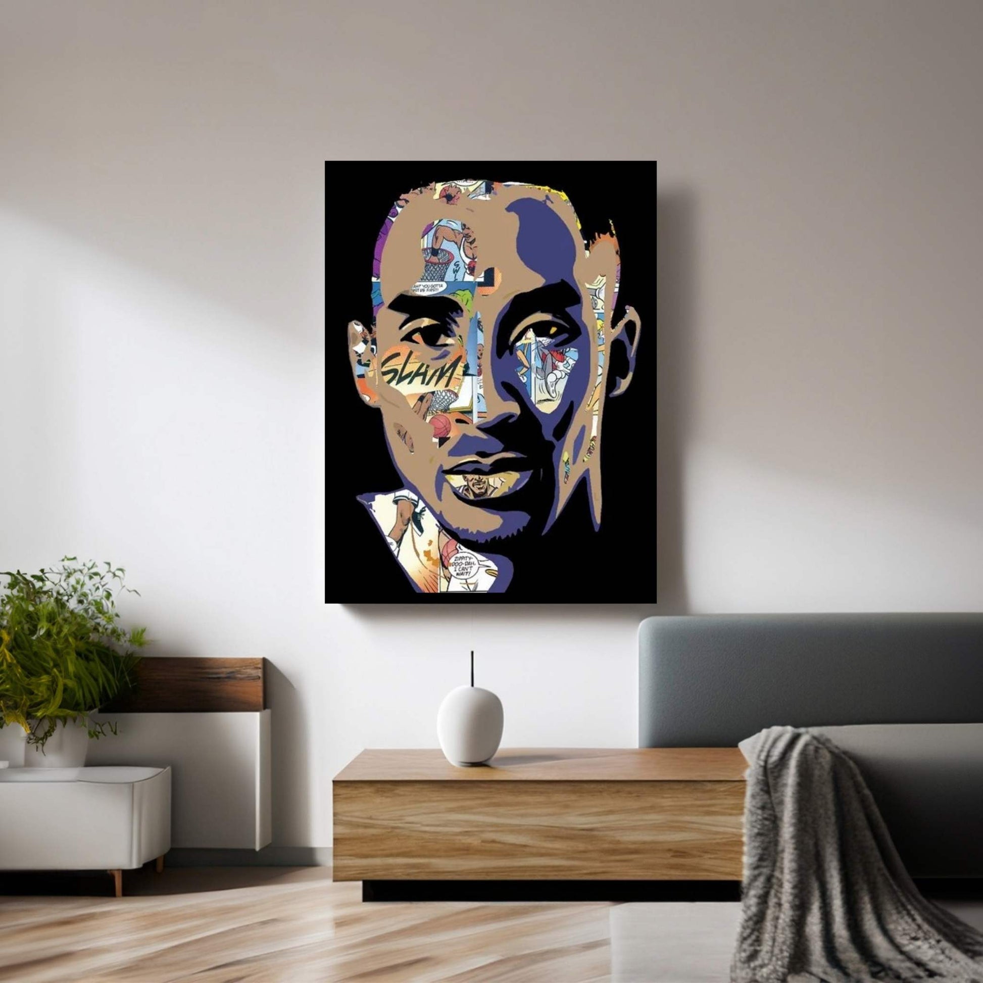 Kobe - Space Jam Tribute Canvas Wall Art - Y Canvas