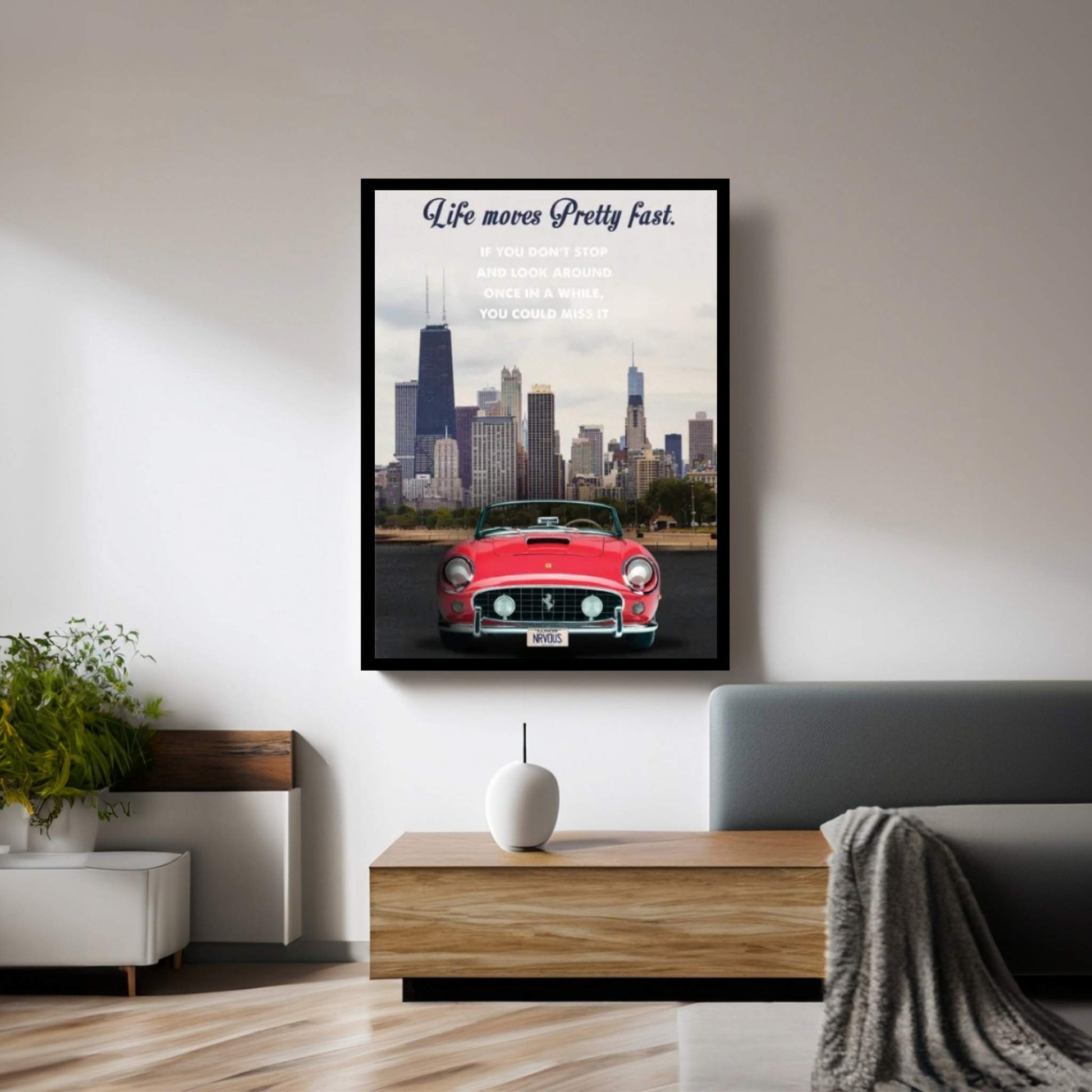 Ferris Bueller's Day Off Travel Movie Art Canvas Wall Art - Y Canvas