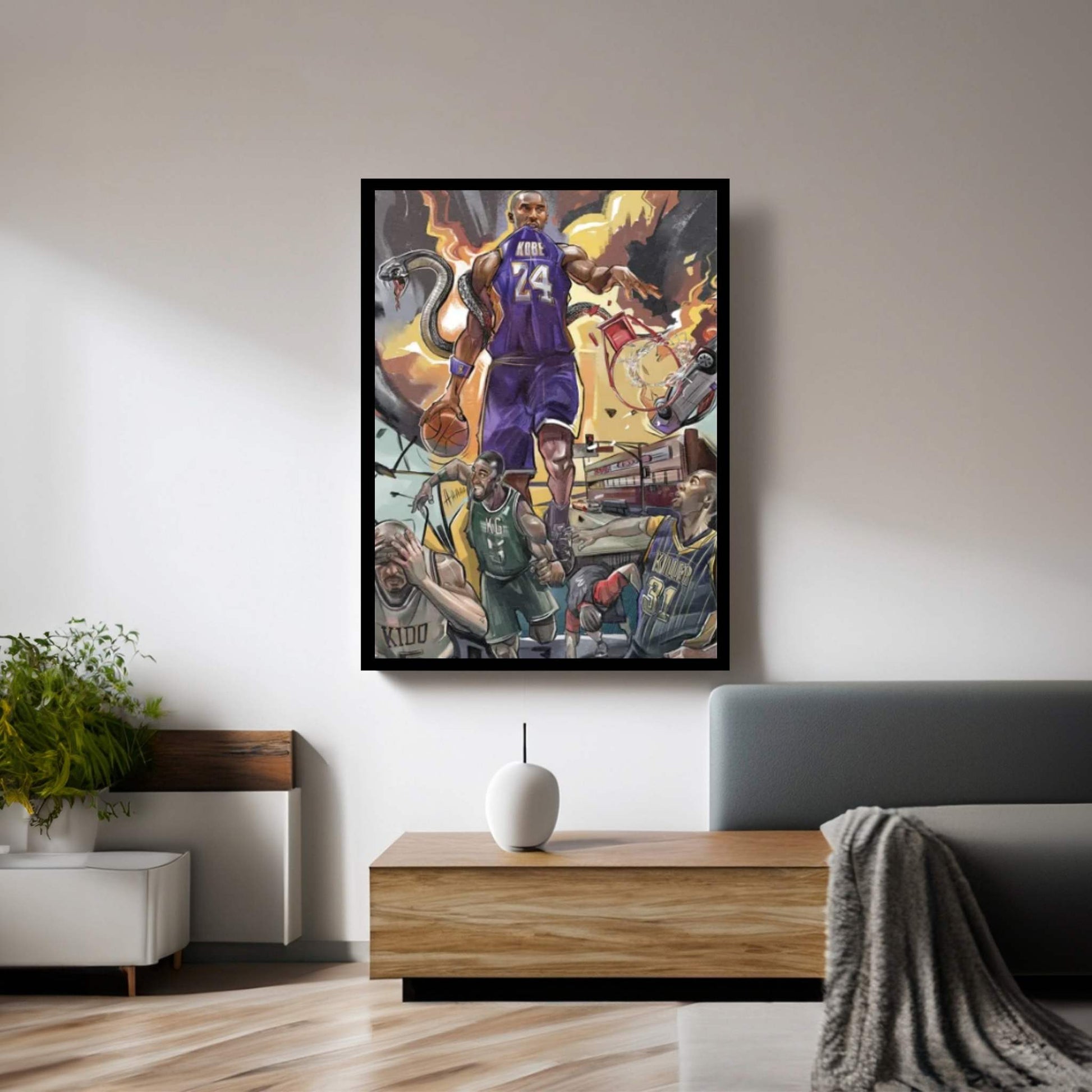 Lakezilla Canvas Wall Art - Y Canvas