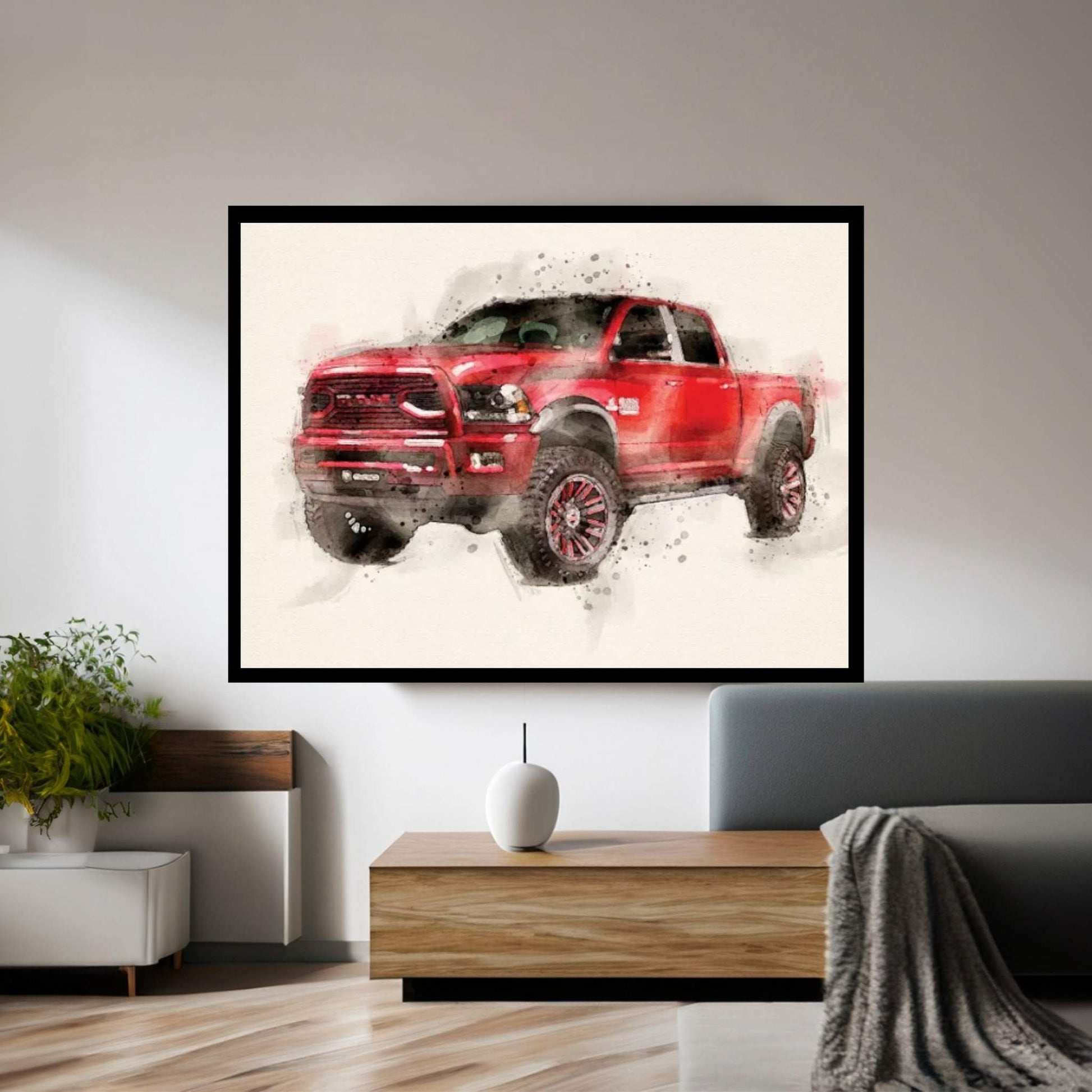 Dodge Ram II Canvas Wall Art - Y Canvas