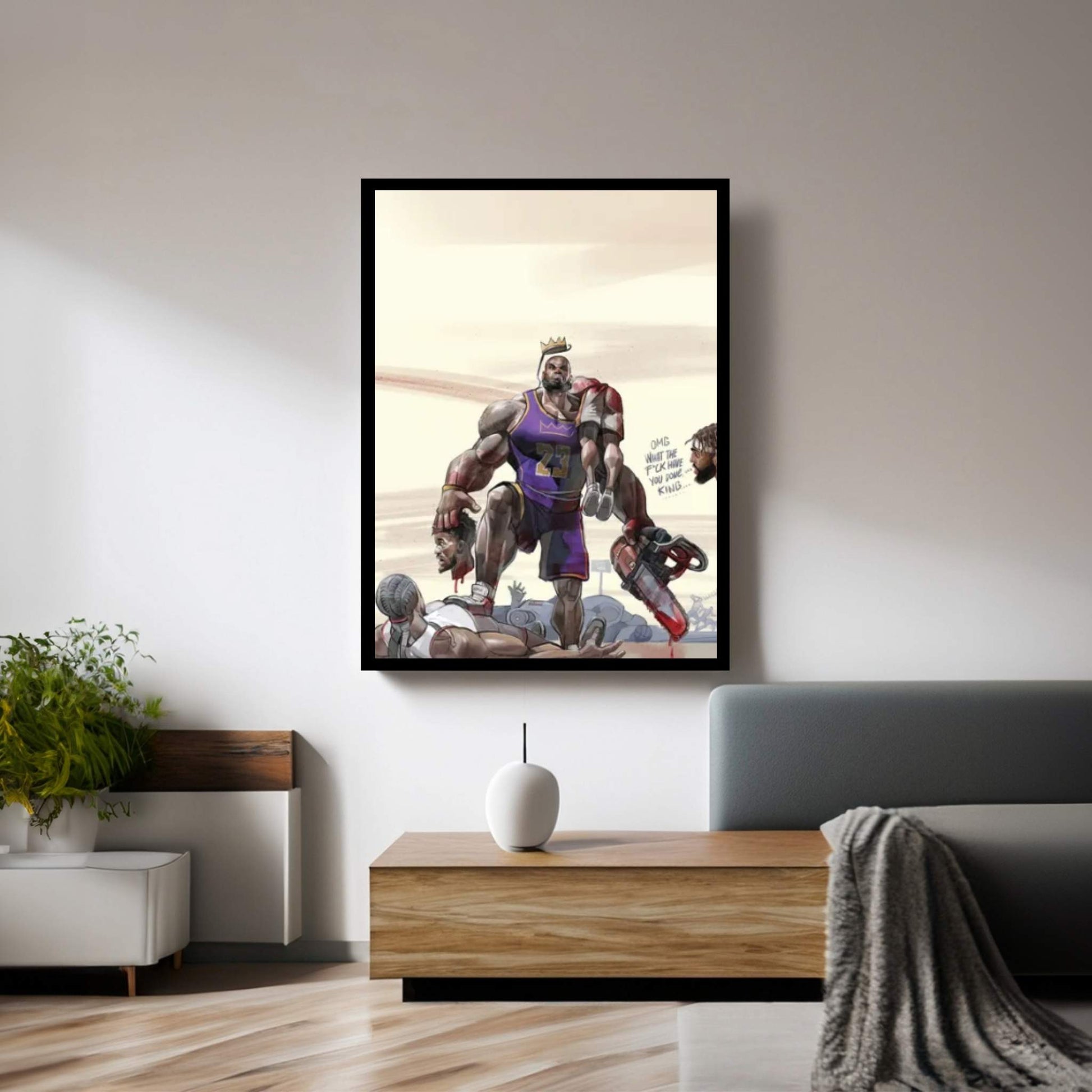 Bloody Madness Canvas Wall Art - Y Canvas