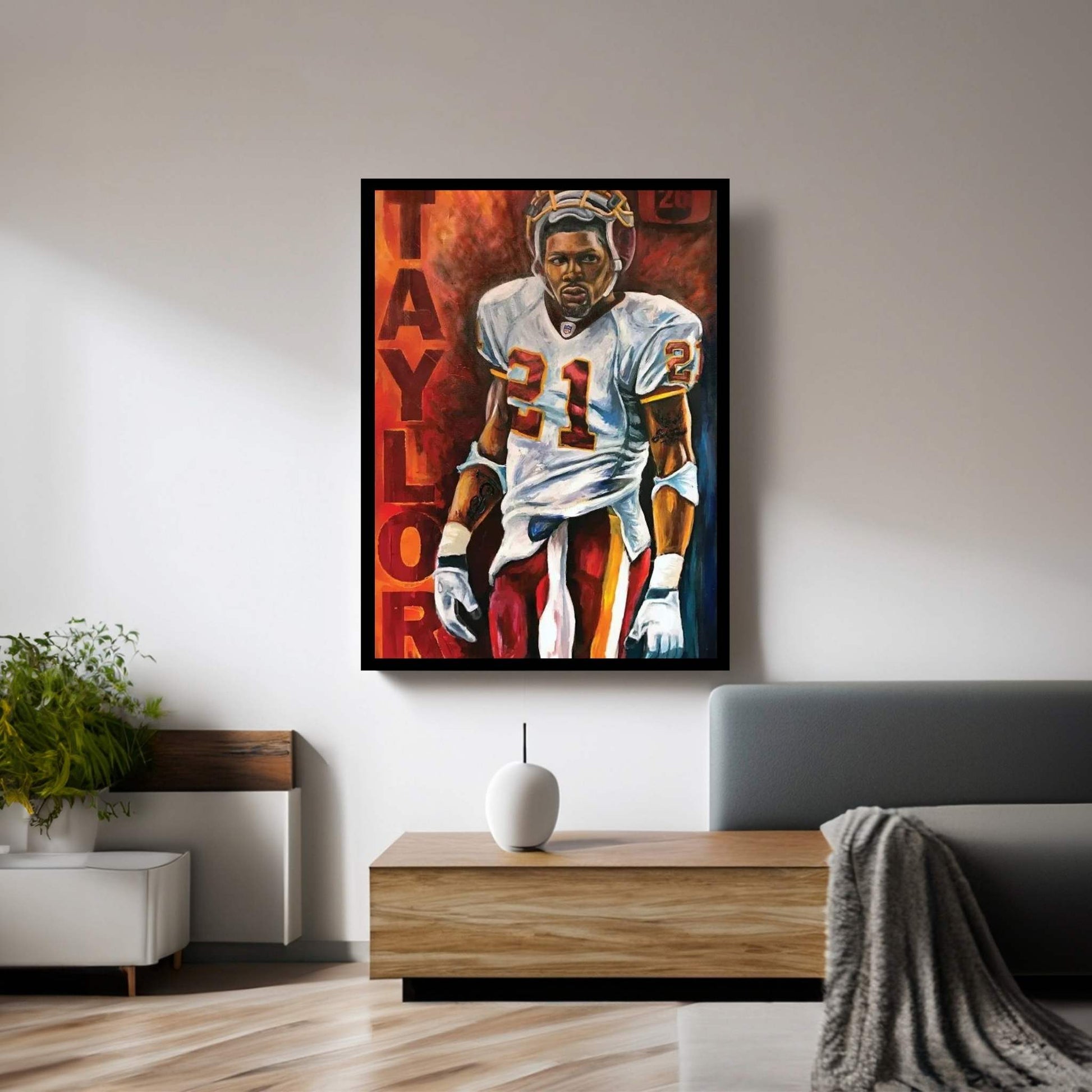 Sean Taylor Canvas Wall Art - Y Canvas