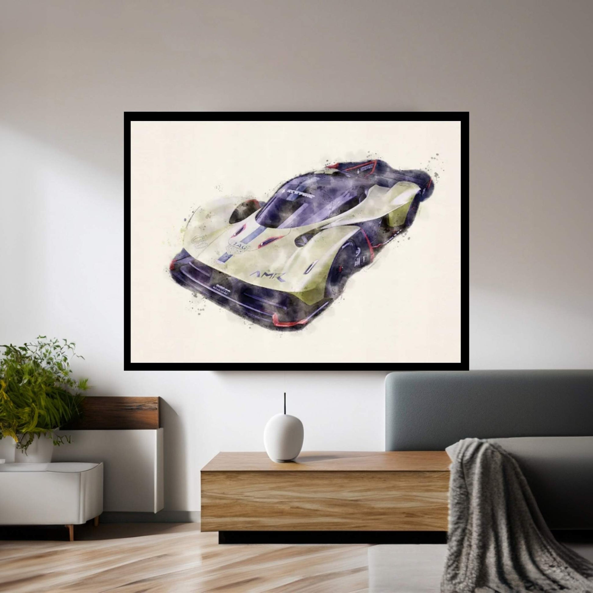 Aston Martin Valkyrie AMR Pro Canvas Wall Art - Y Canvas