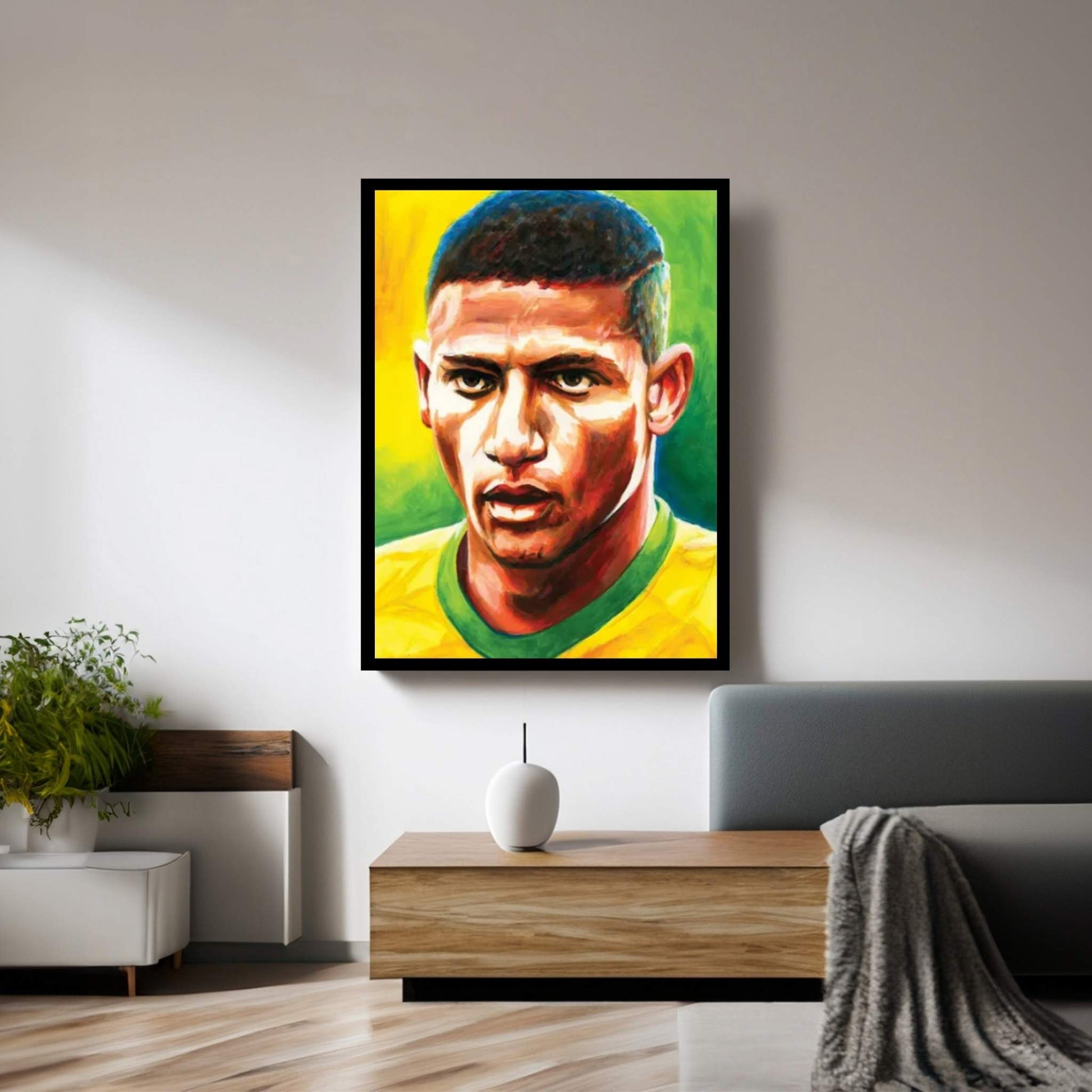 Richarlison - Brazil Canvas Wall Art - Y Canvas