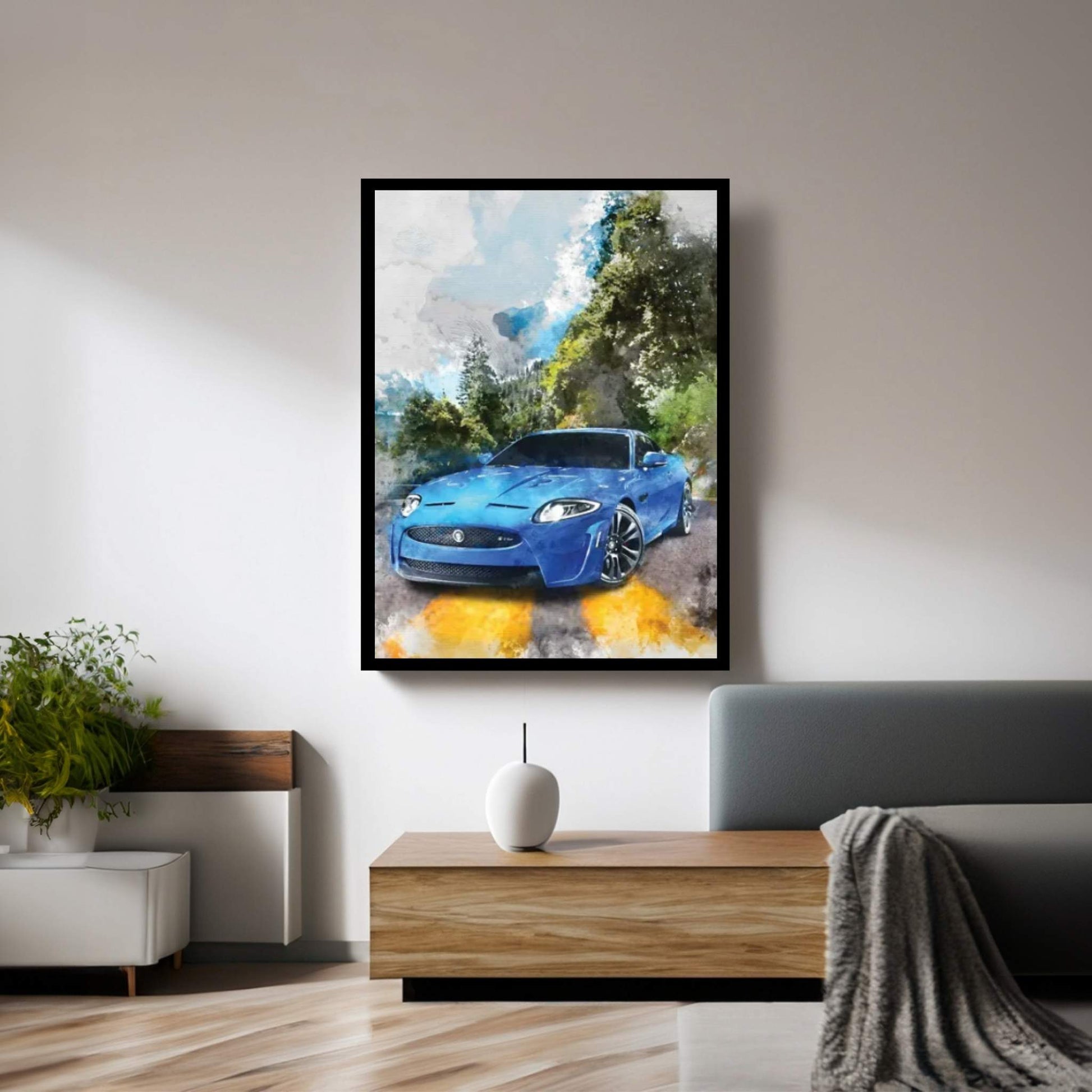 Jaguar XKR-S Canvas Wall Art - Y Canvas