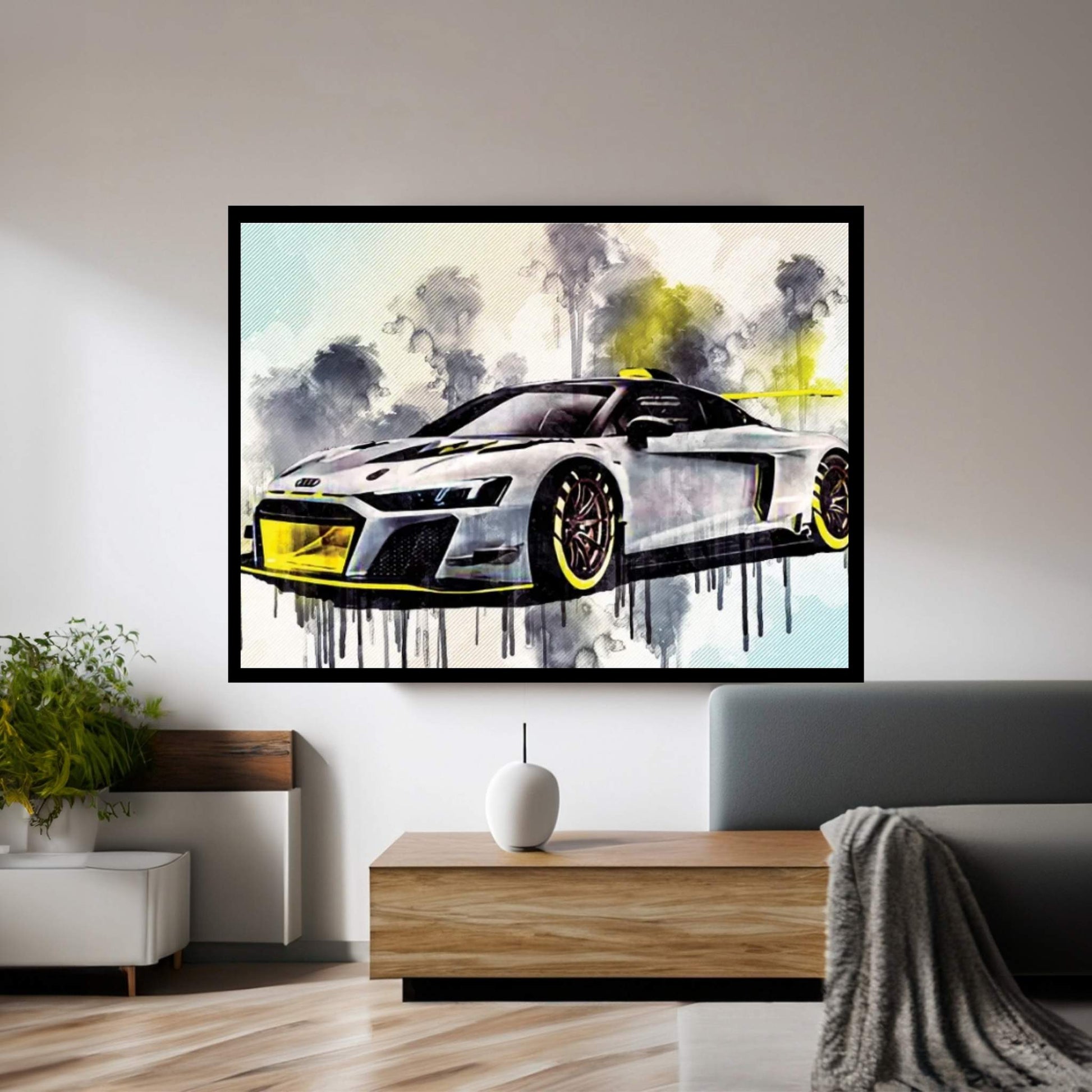 Audi R8 Lms Gt2 2020 Racing Car Supercar Tuning R8 Canvas Wall Art - Y Canvas