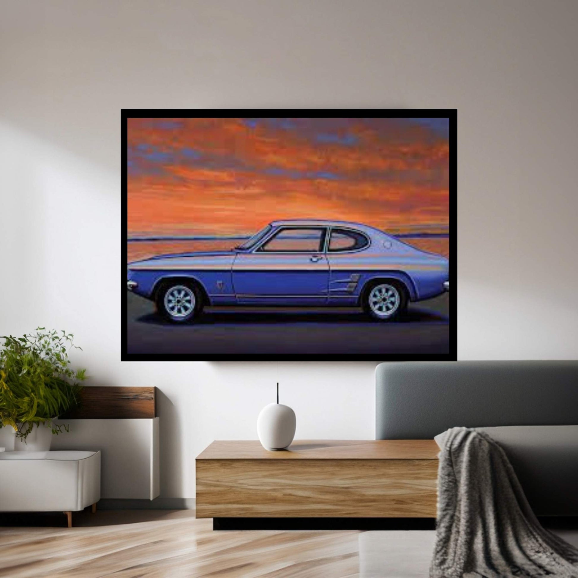 Ford Capri 1969 Canvas Wall Art - Y Canvas