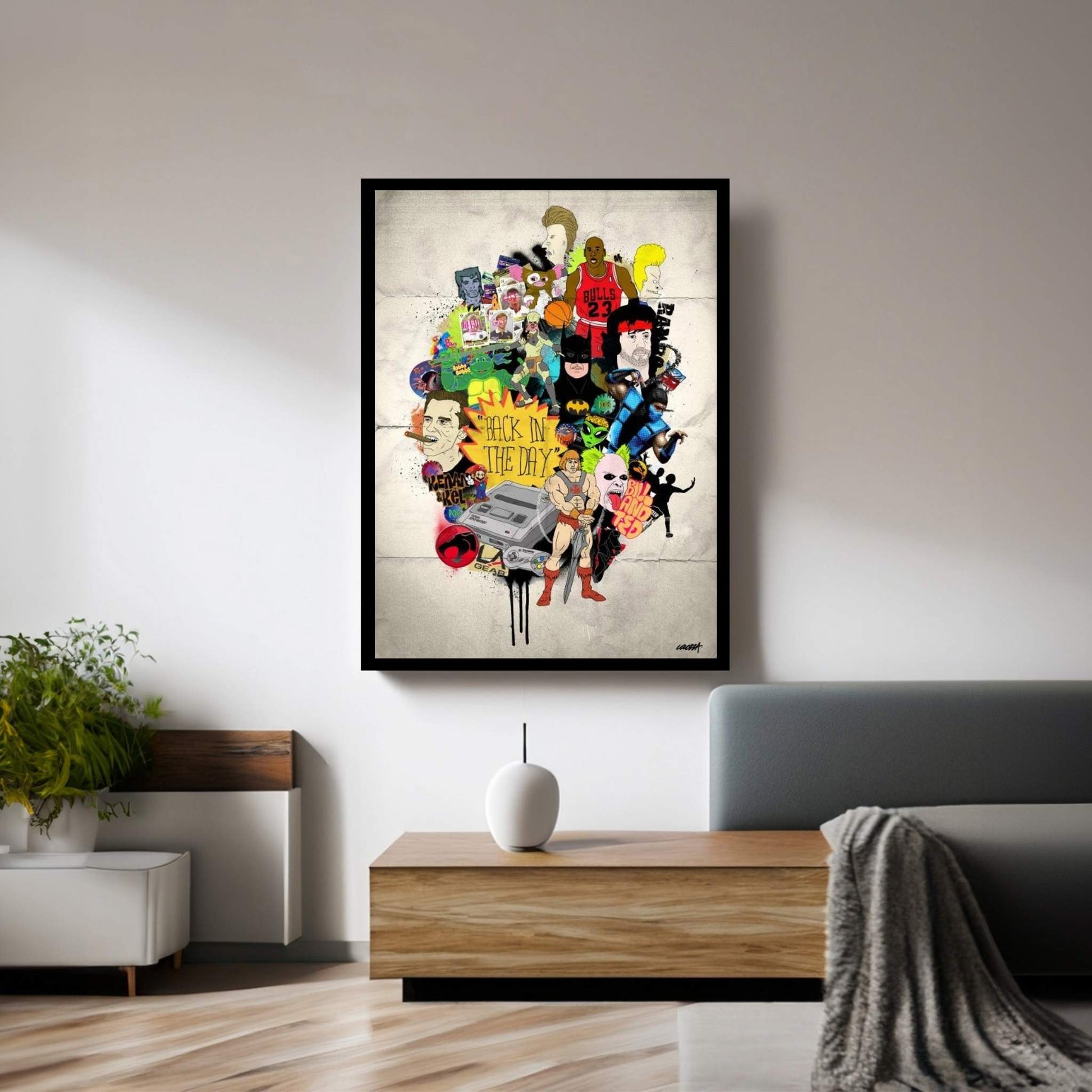 Back In The Day Canvas Wall Art - Y Canvas