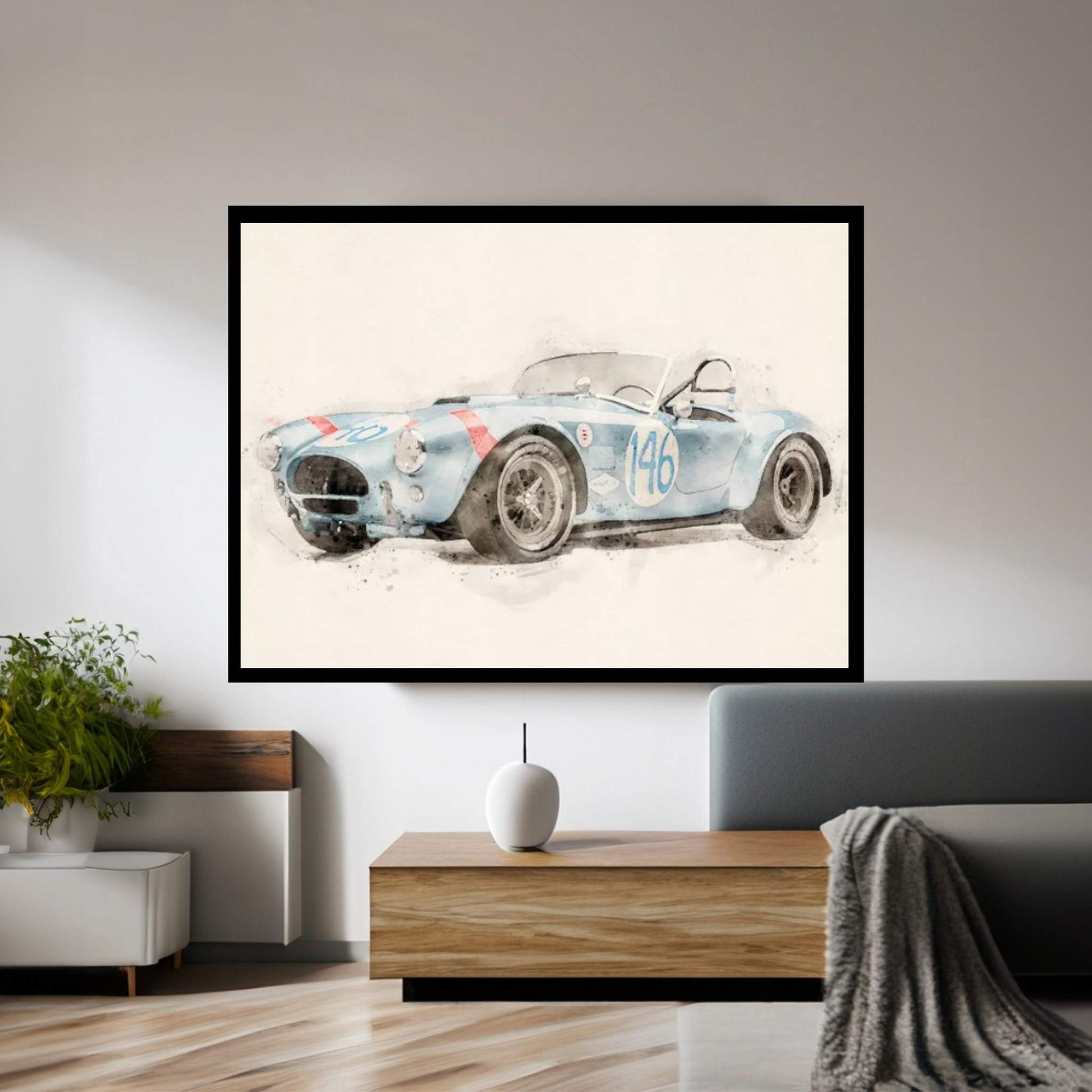 Shelby Super V II Canvas Wall Art - Y Canvas