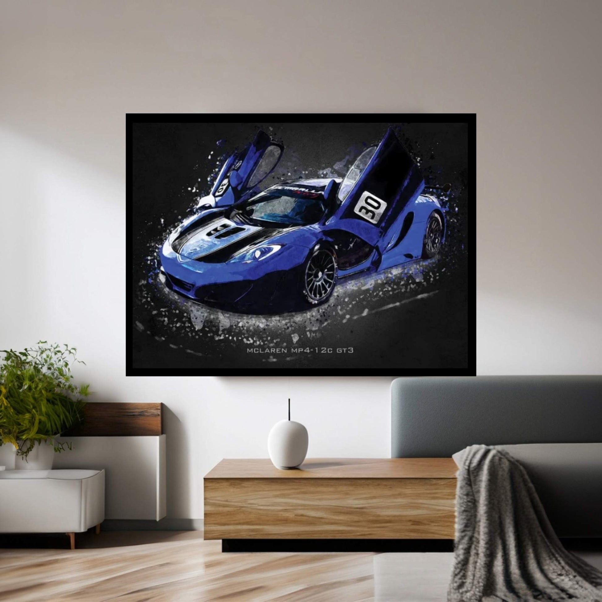 Mclaren MP4-12C GT3 Canvas Wall Art - Y Canvas