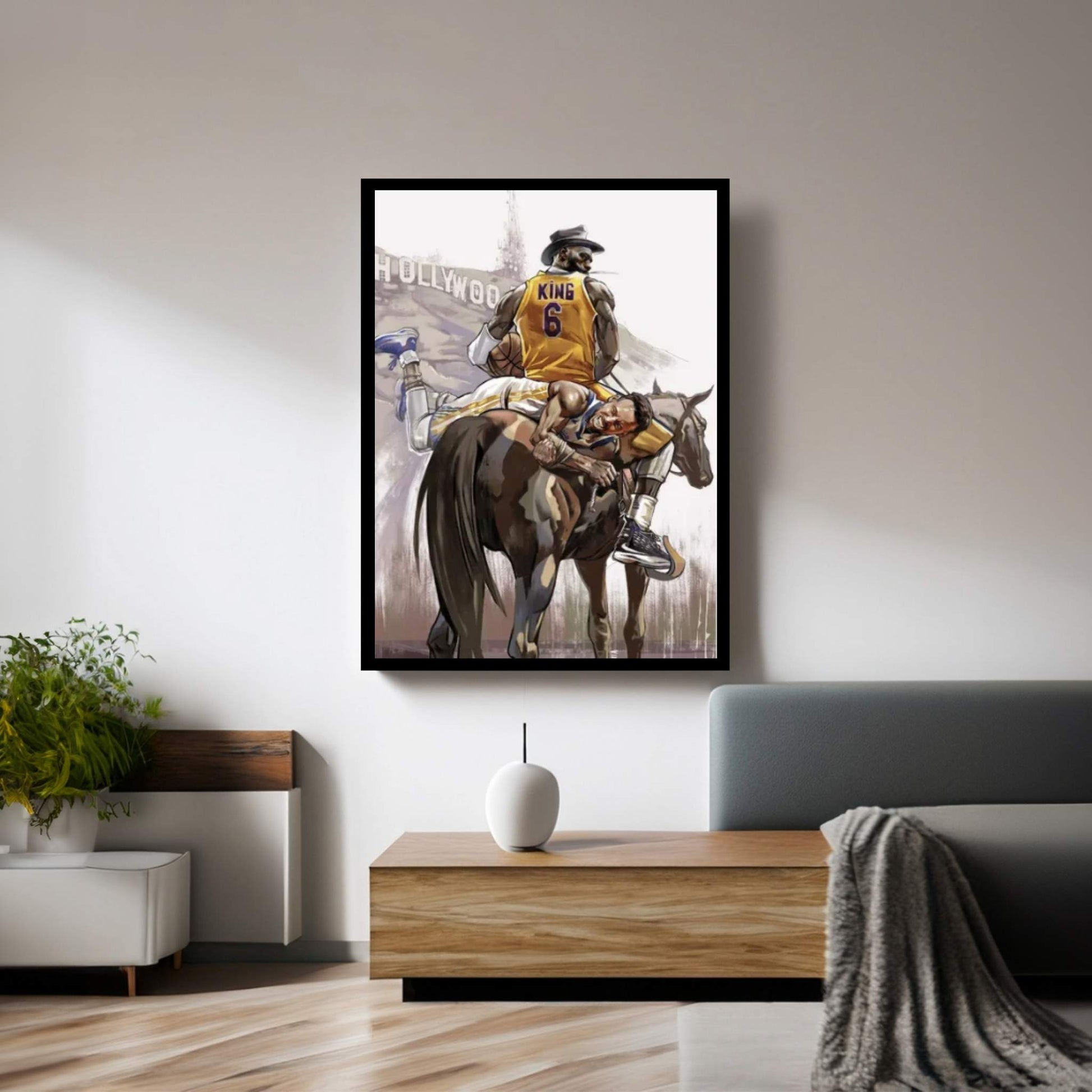 Lebron James Canvas Wall Art - Y Canvas