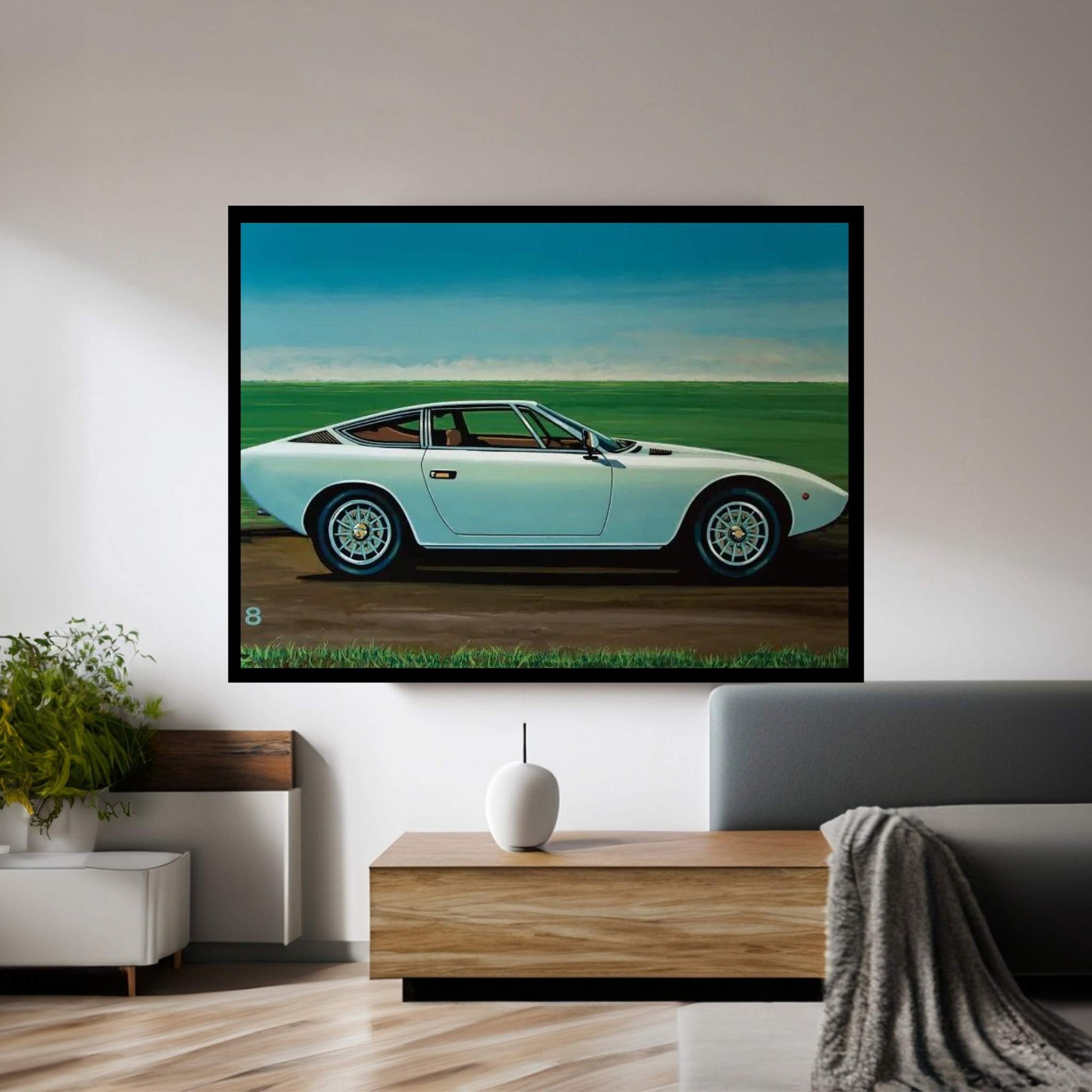 Maserati Khamsin 1974 Canvas Wall Art - Y Canvas