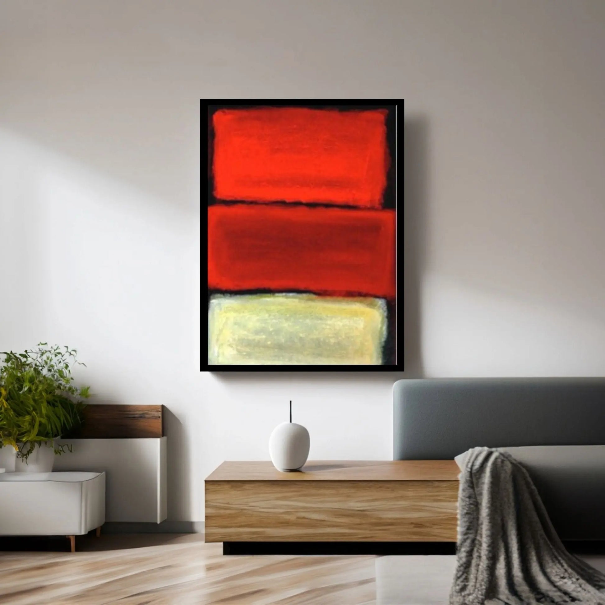 Mark Rothko Frame Canvas/Poster Art Reproduction, Rothko Reproduction - Y Canvas