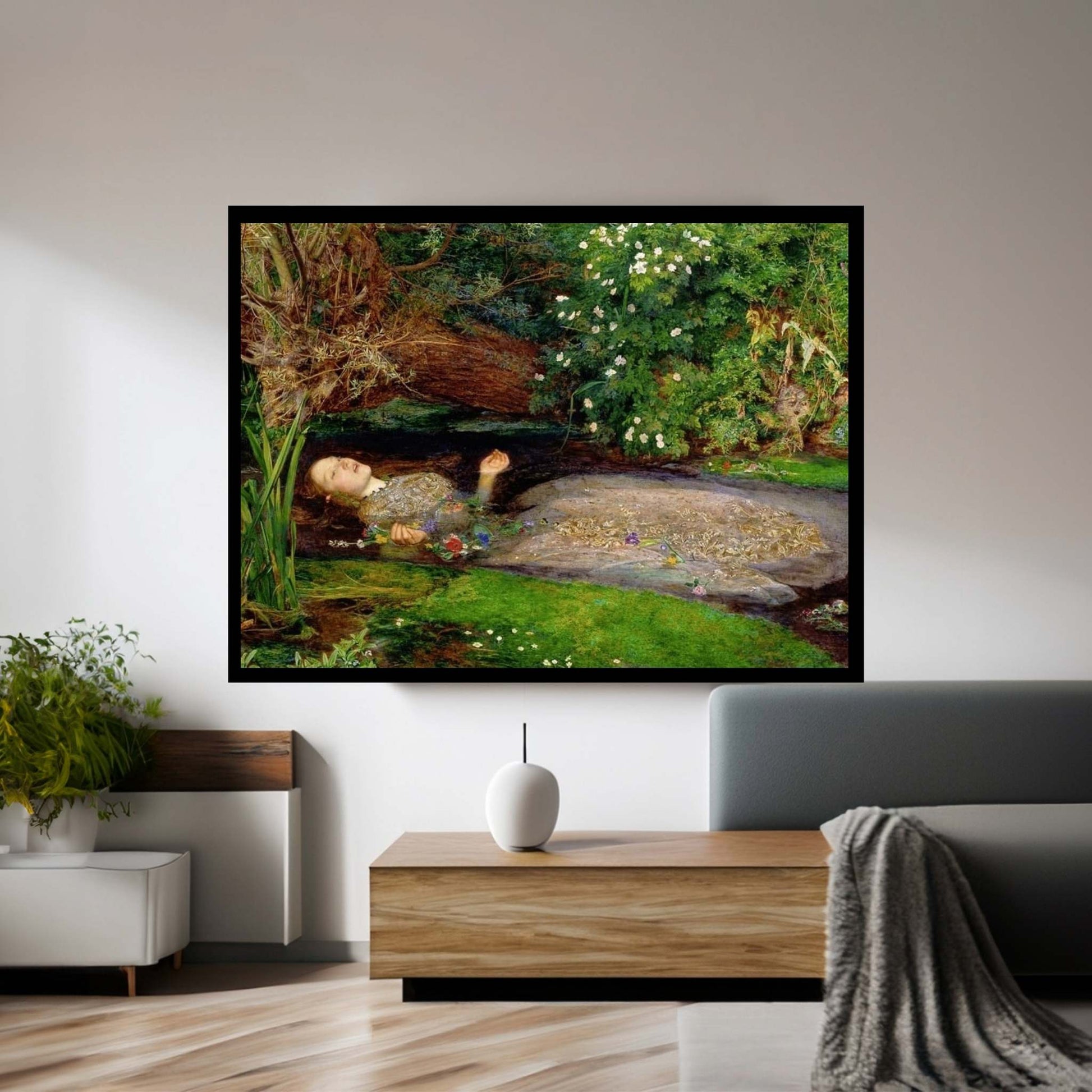Ophelia Canvas Wall Art - Y Canvas