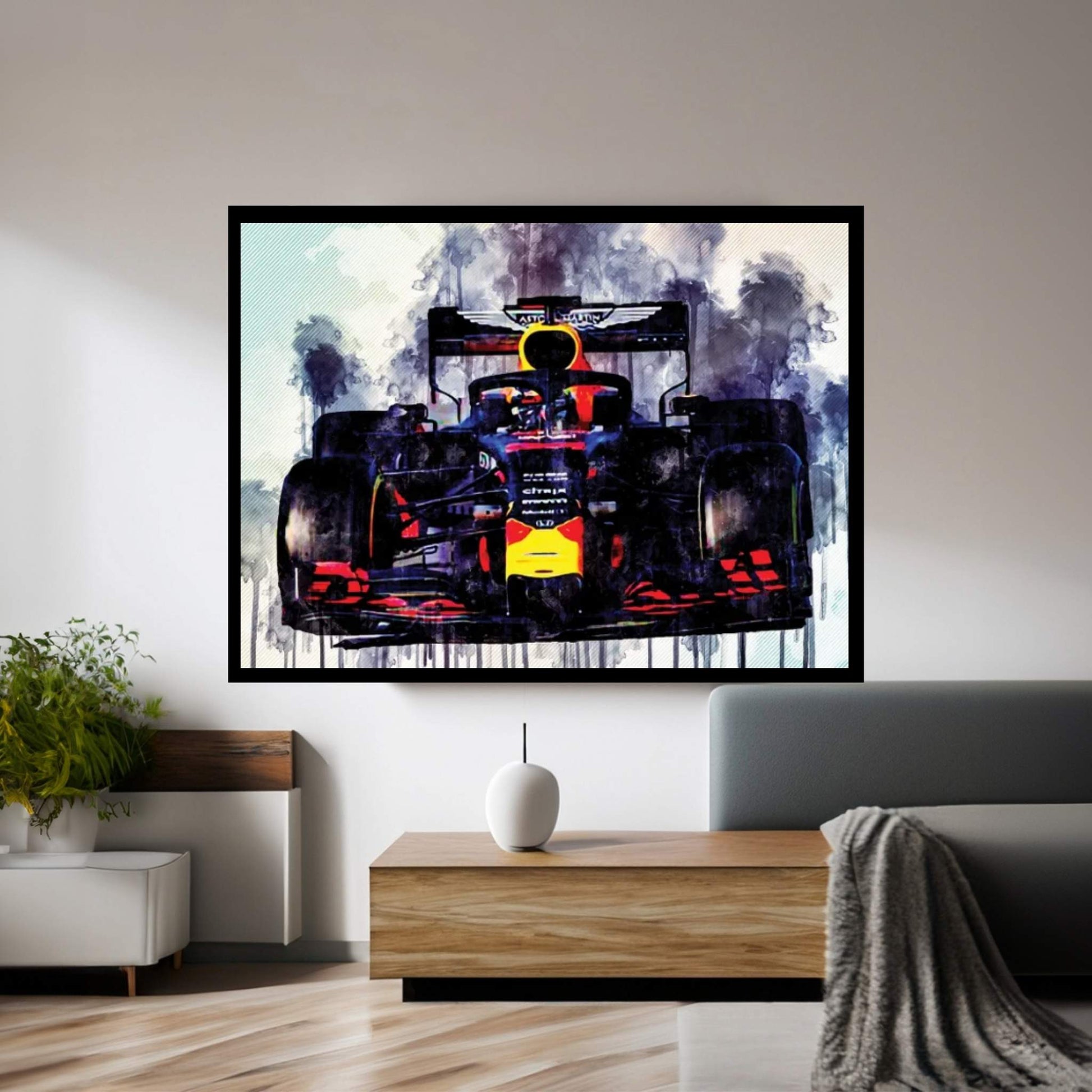 Pierre Gasly Red Bull Rb15 Raceway 2019 F1 Cars Formula 1 Aston Martin Red Bull Canvas Wall Art - Y Canvas