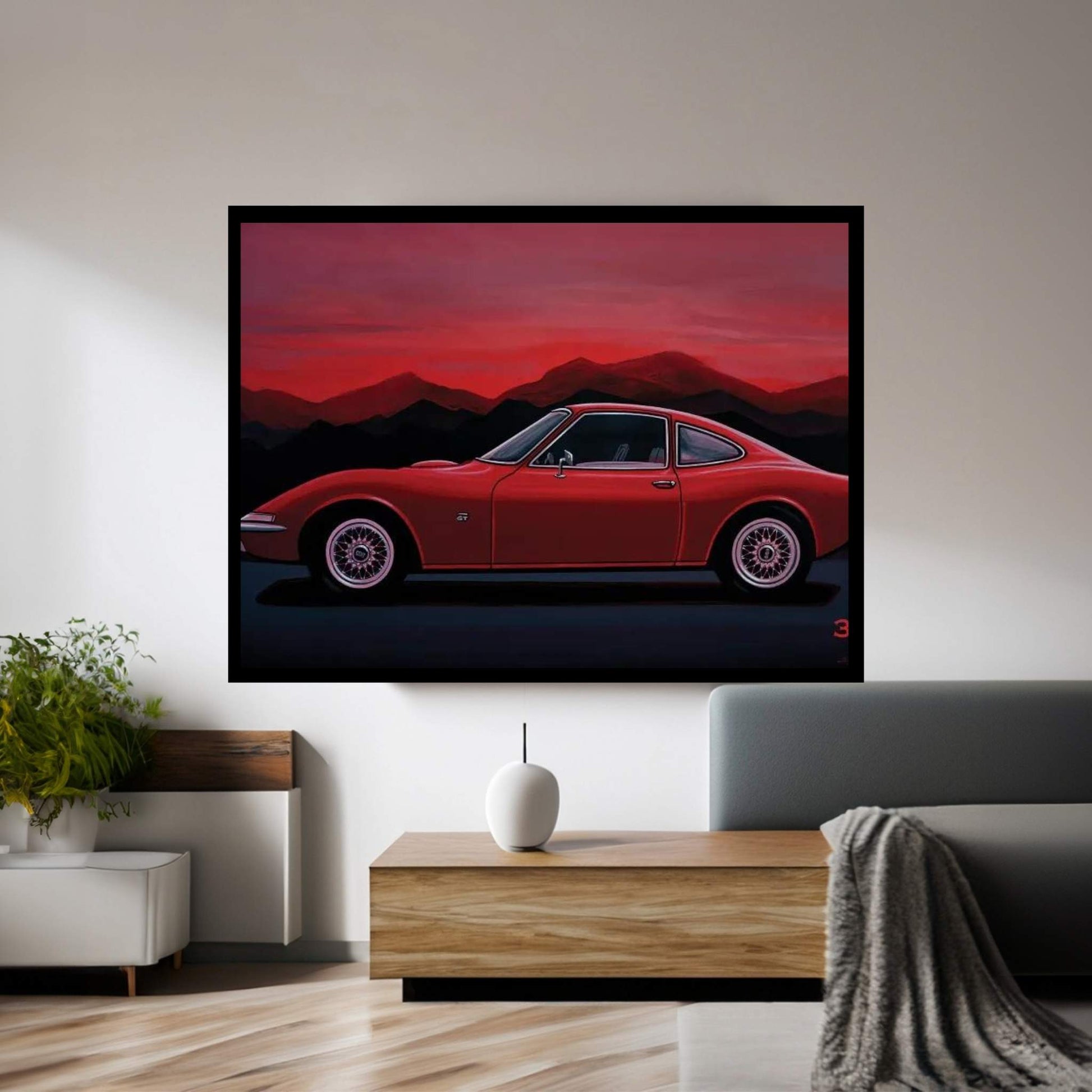 Opel GT 1969 Canvas Wall Art - Y Canvas
