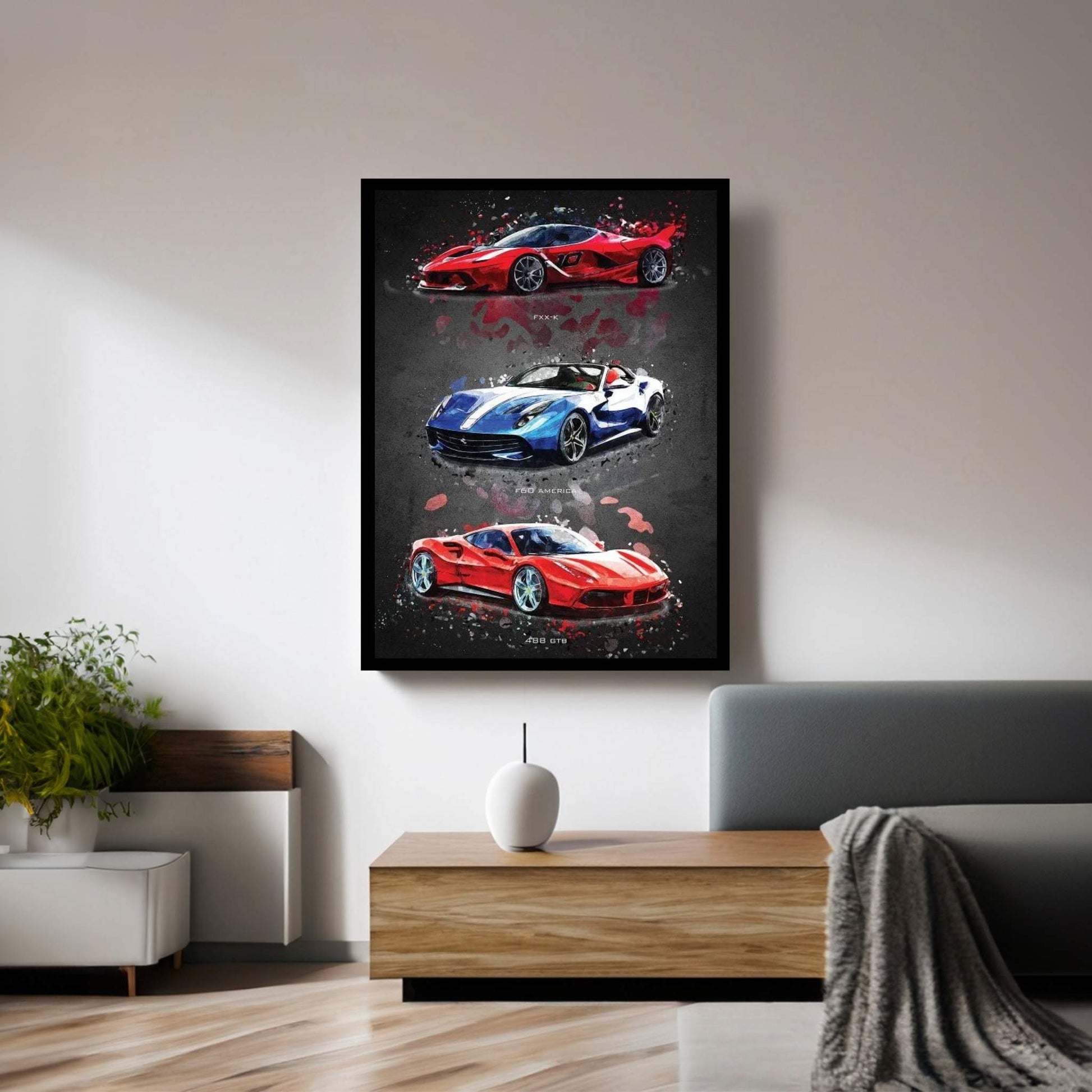 Ferrari1 Canvas Wall Art - Y Canvas