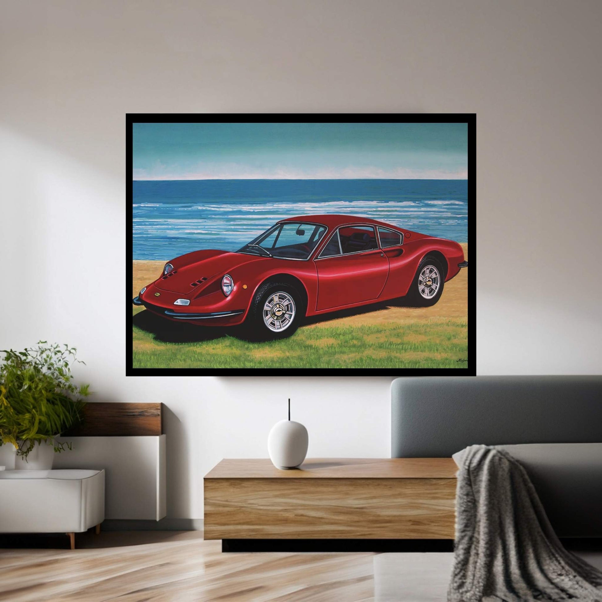 Ferrari Dino Canvas Wall Art - Y Canvas