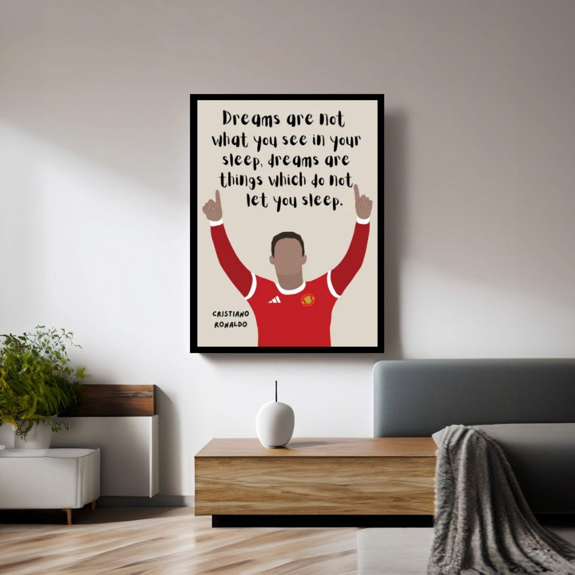 Ronaldo Quote Canvas Wall Art - Y Canvas
