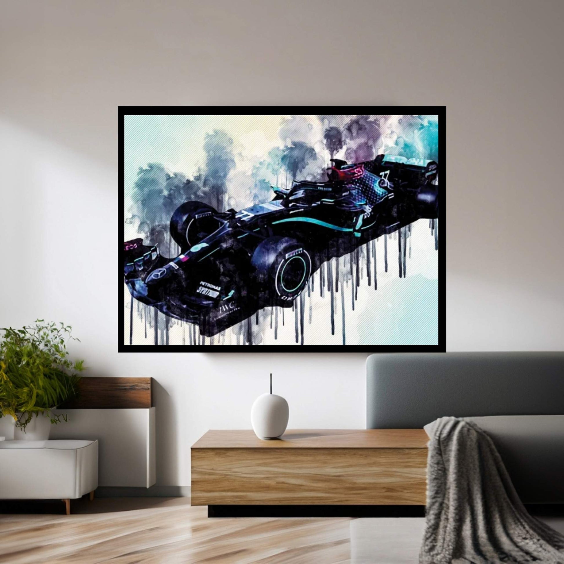 Mercedes-Amg F1 W11 Eq Performance 2020 Formula 1 Mercedes-Amg Petronas F1 Team Valtteri Bottas F1 2020 Racing Car Canvas Wall Art - Y Canvas