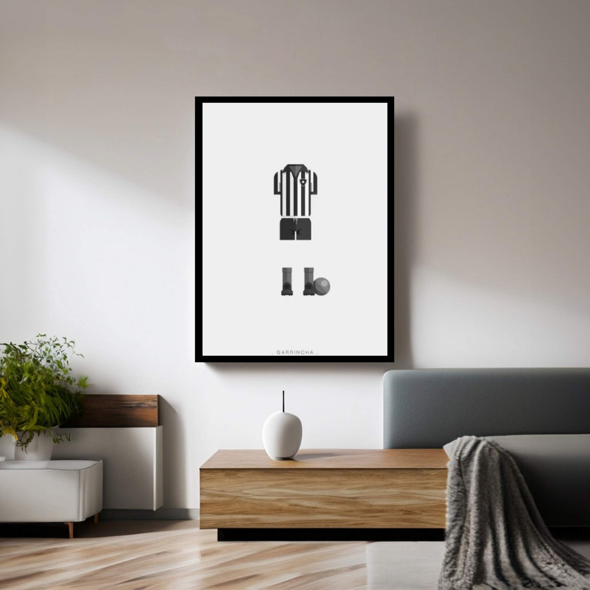 Garrincha Canvas Wall Art - Y Canvas