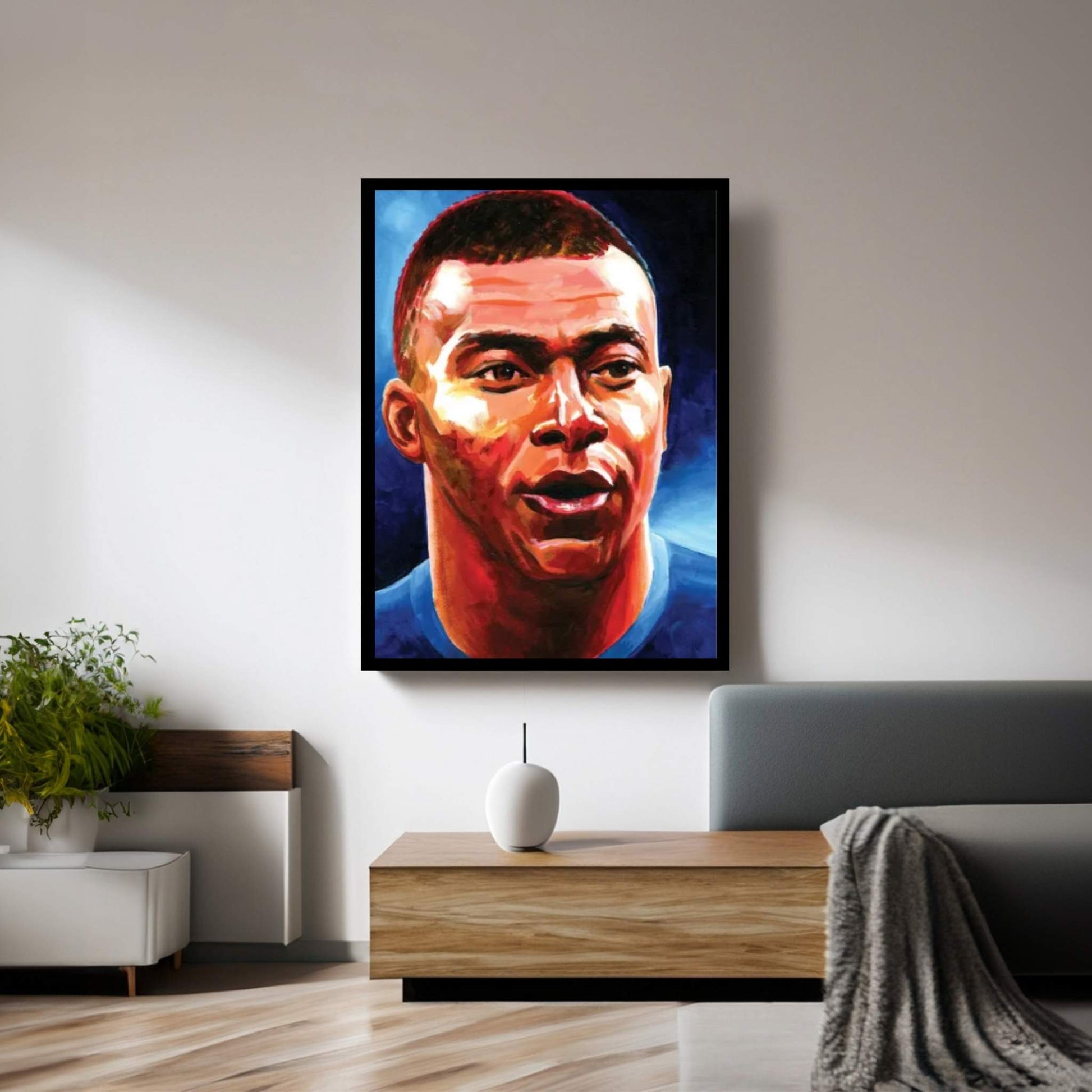 Kylian Mbappe Canvas Wall Art - Y Canvas