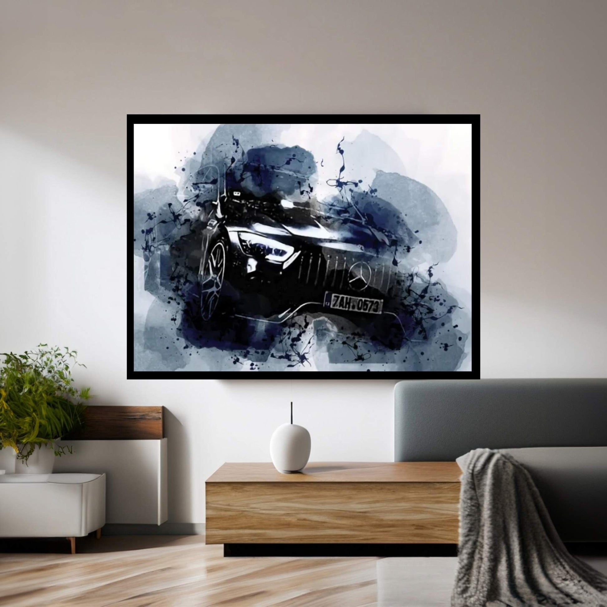 Mercedes-AMG Gt 63 S Oil Station 2021 Canvas Wall Art - Y Canvas