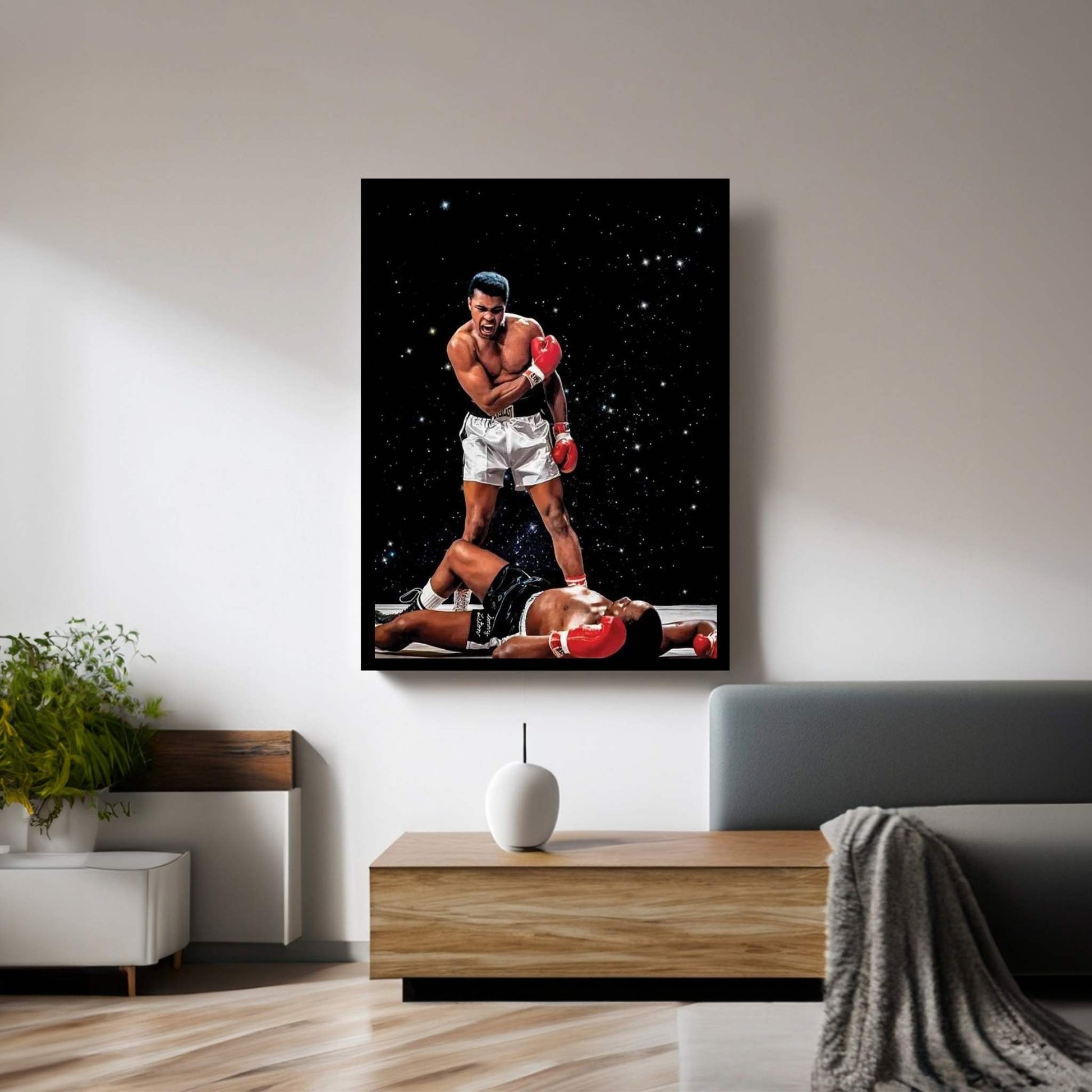 Ali Stars Canvas Wall Art - Y Canvas