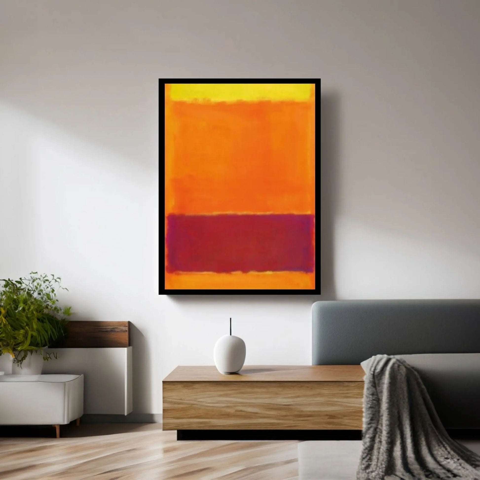 Mark Rothko Frame Canvas/Poster Art Reproduction, Rothko Reproduction - Y Canvas