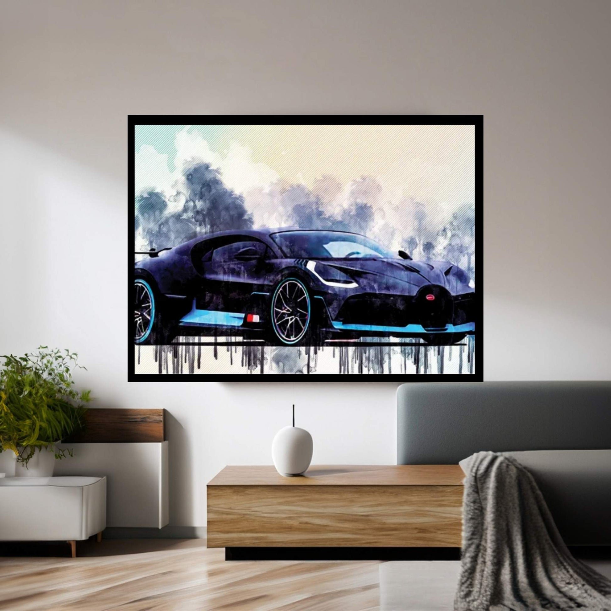 Bugatti Divo 2018 Supercar Hypercar Canvas Wall Art - Y Canvas