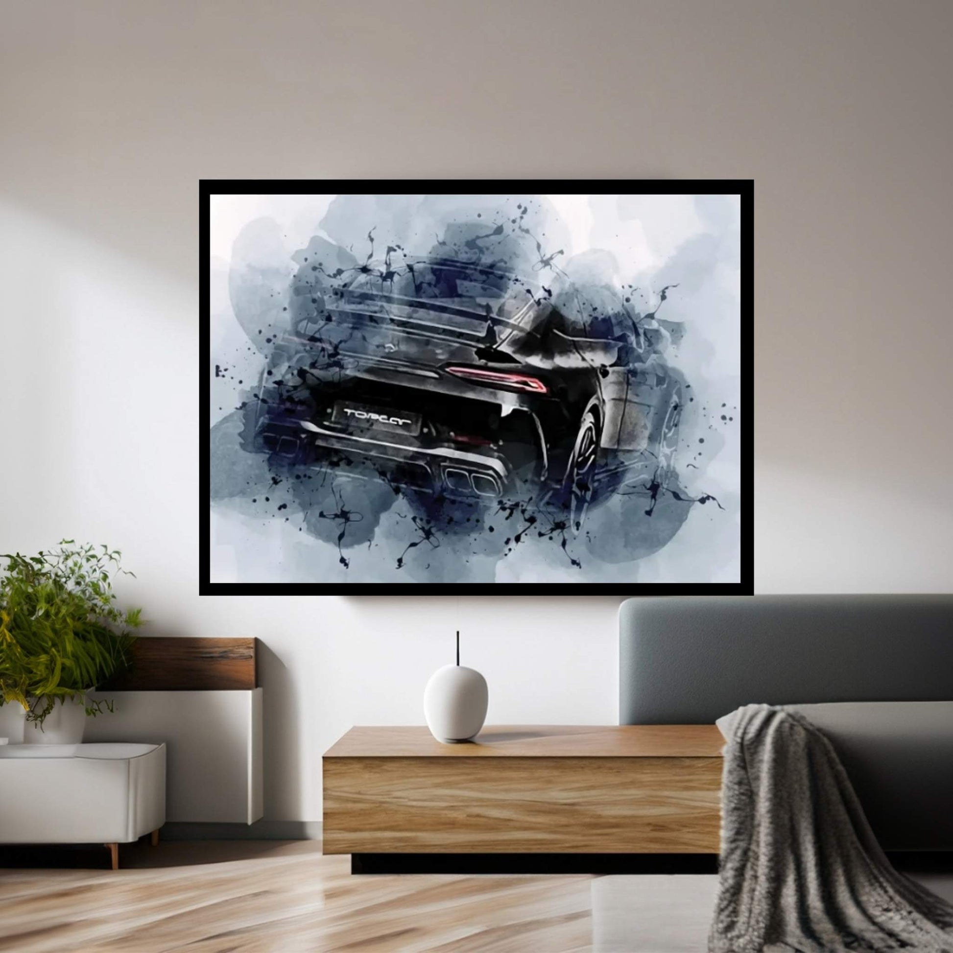 Mercedes-Benz Amg Gt VI3S Exterior Topcar Tuning Gt VI3 S Black Carbon Fiber Canvas Wall Art - Y Canvas