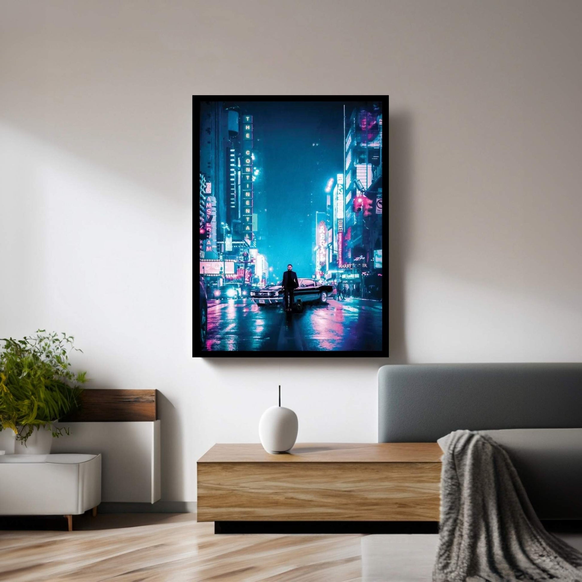 John Wick The Continental Canvas Wall Art - Y Canvas