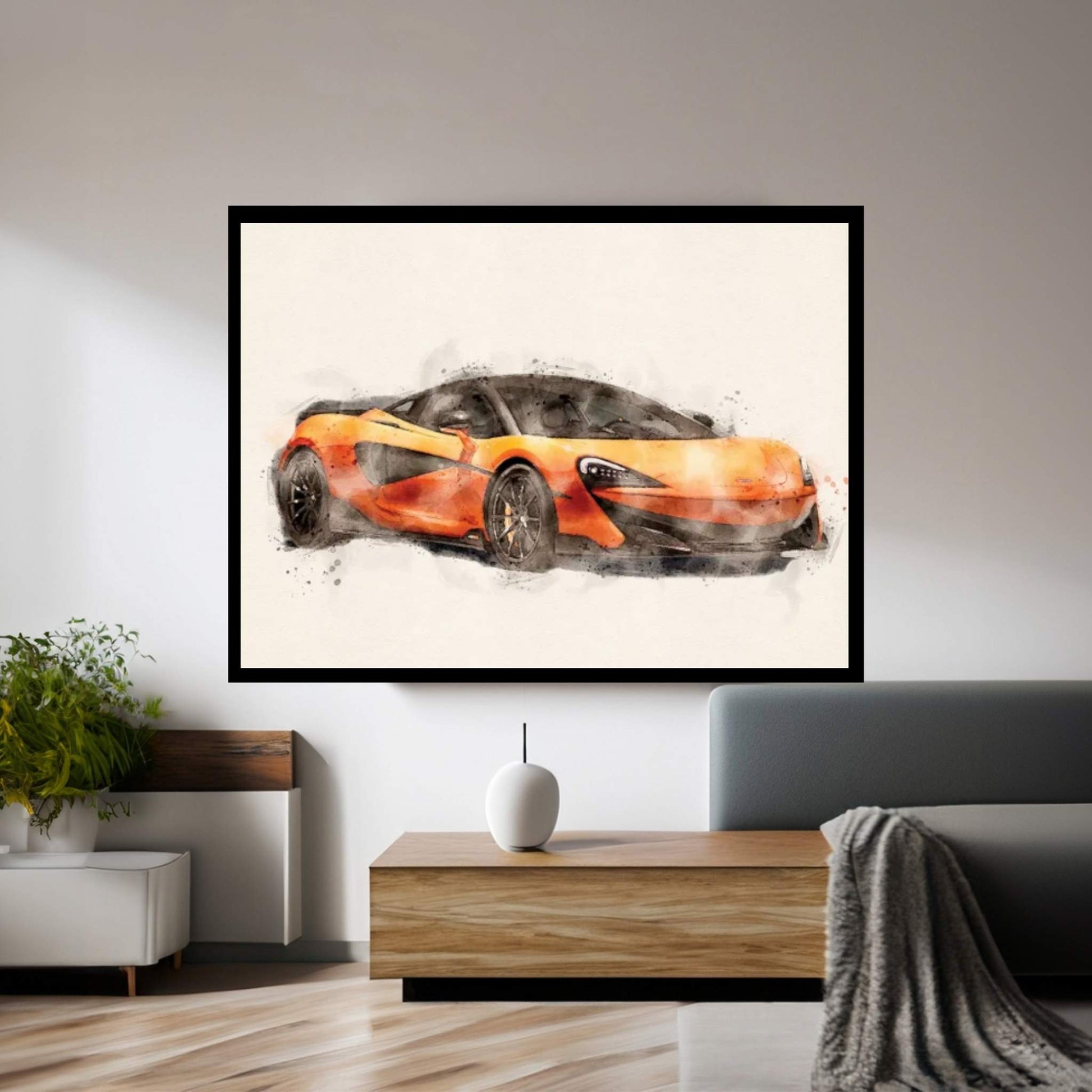 McLaren 600 Hp V II Canvas Wall Art - Y Canvas