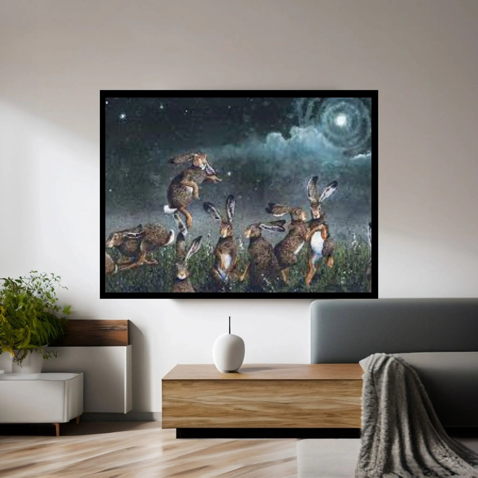 Moondance Canvas Wall Art - Y Canvas