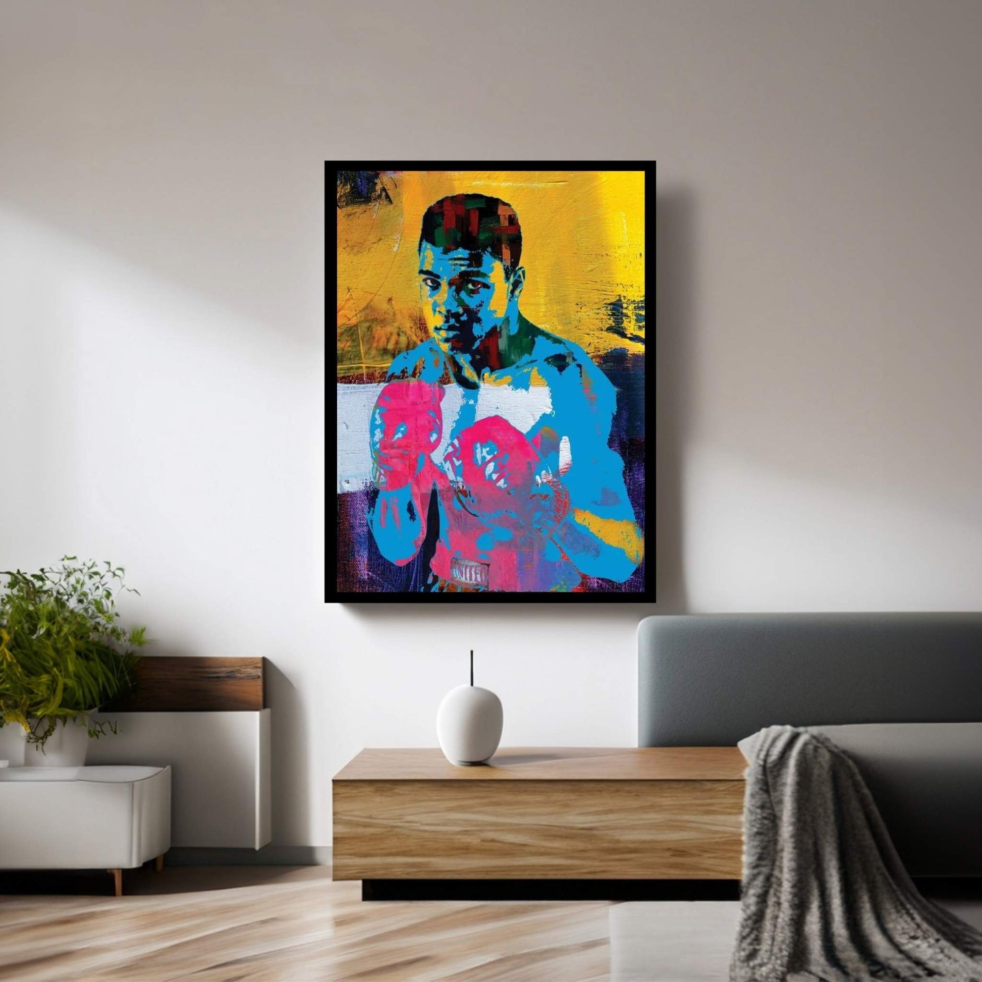 Mohammad Ali Canvas Wall Art - Y Canvas