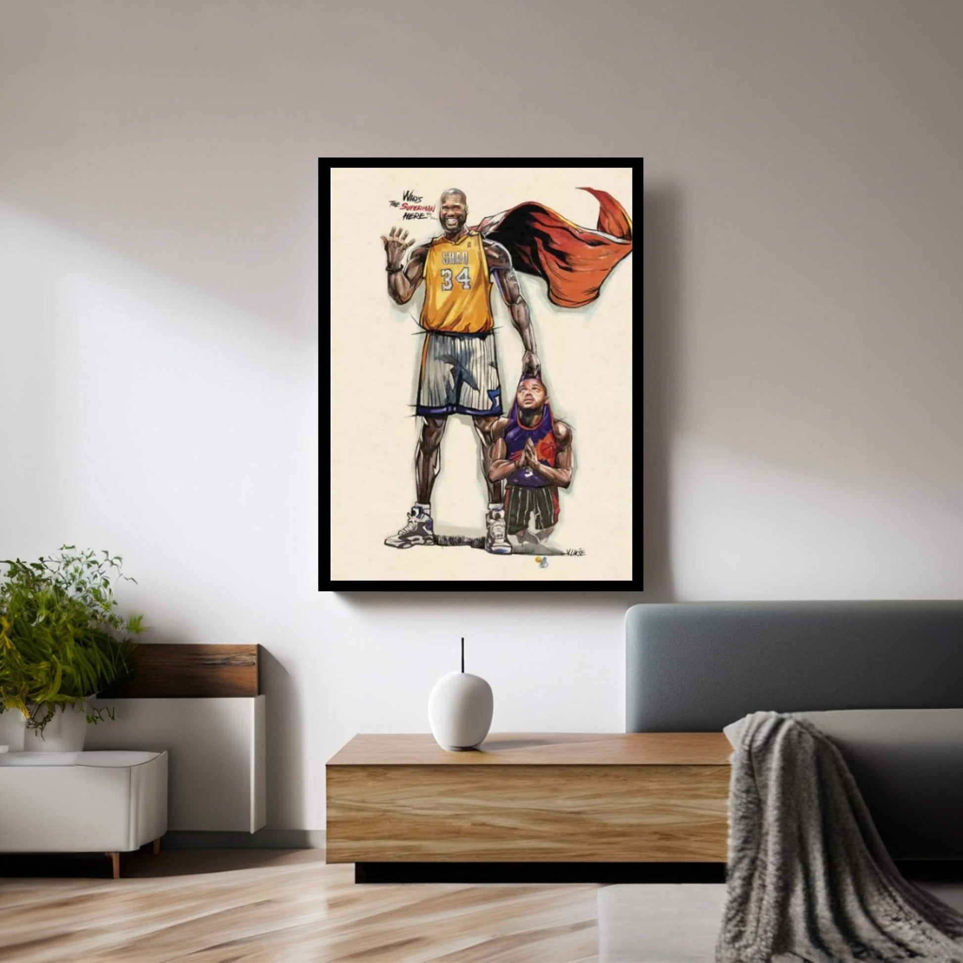 Shaq Attaq Canvas Wall Art - Y Canvas