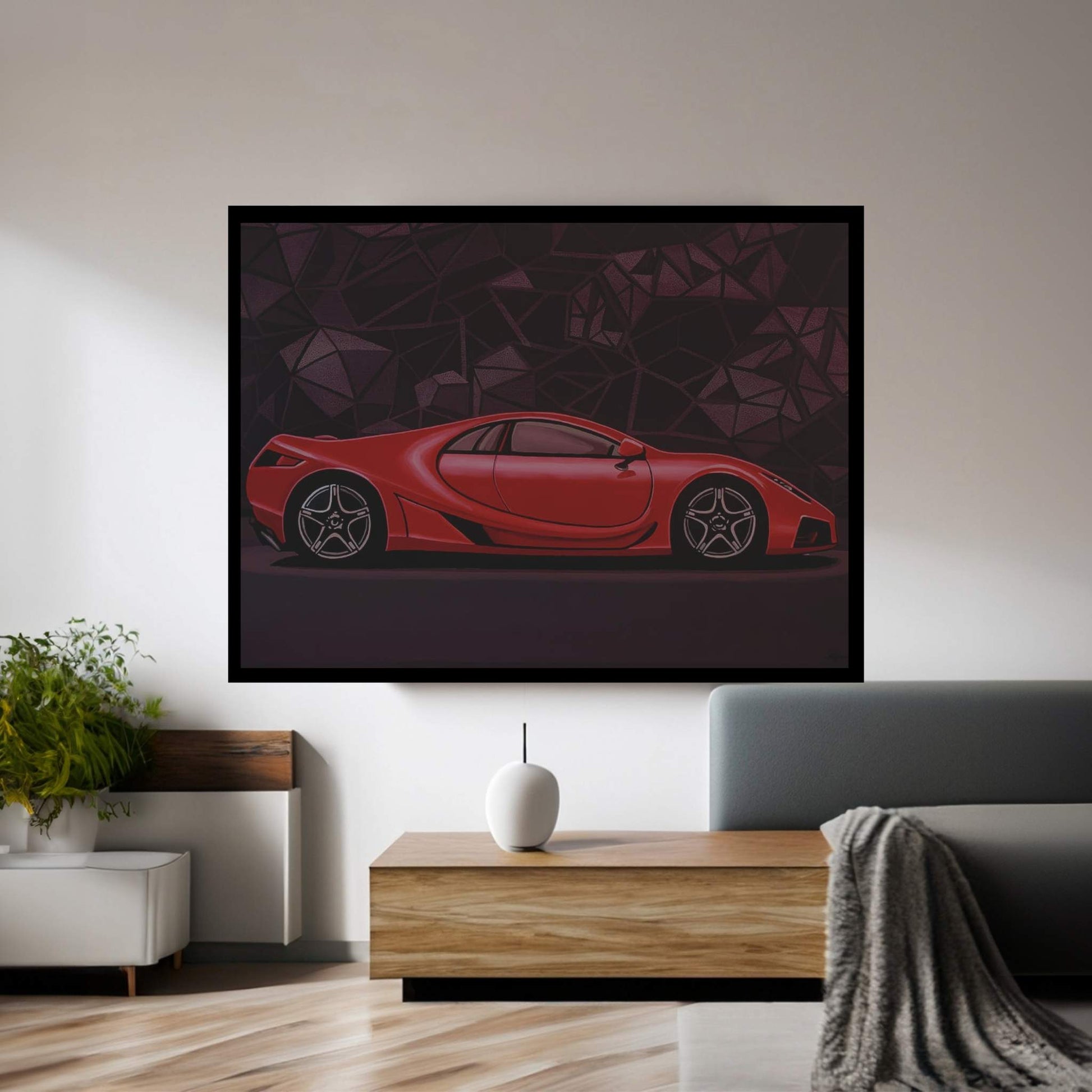 GTA Spano Car Canvas Wall Art - Y Canvas