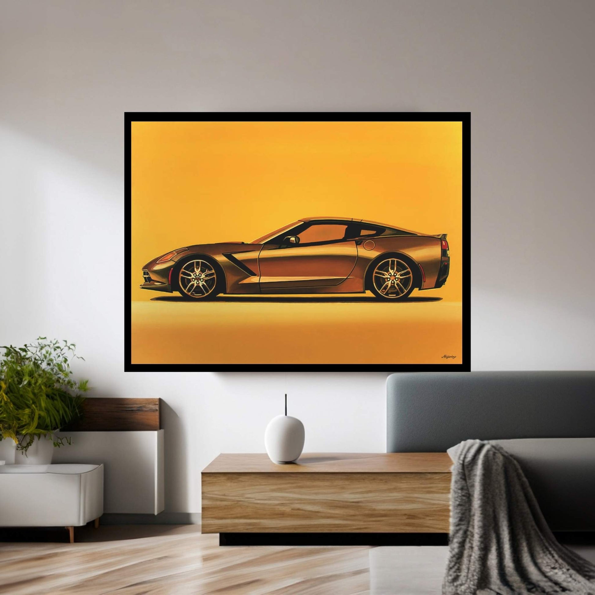 Chevrolet Corvette Stingray 2013 Canvas Wall Art - Y Canvas