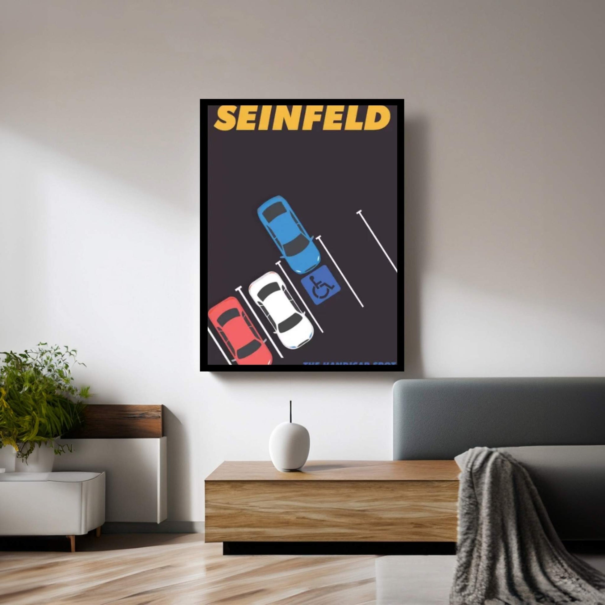 Seinfeld Alternative Minimalist Poster Canvas Wall Art - Y Canvas