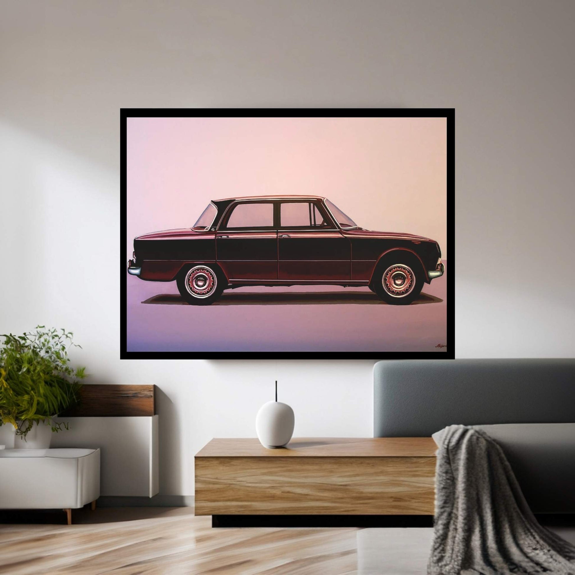Alfa Romeo Giulia Super 1967 Canvas Wall Art - Y Canvas