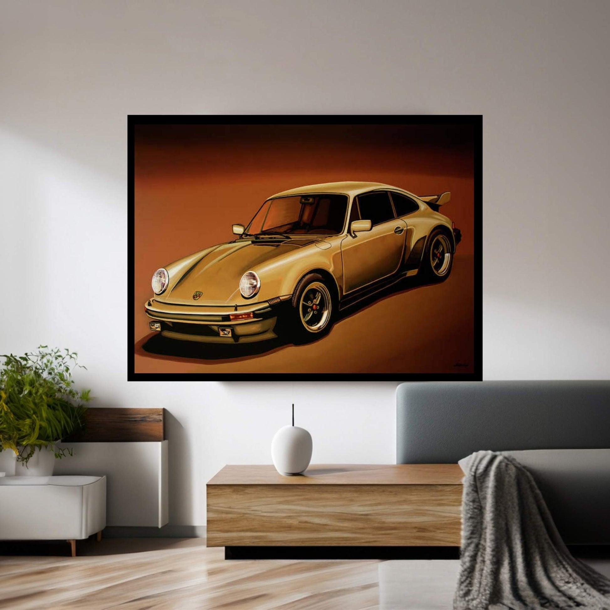Porsche 911 Turbo 1976 Canvas Wall Art - Y Canvas