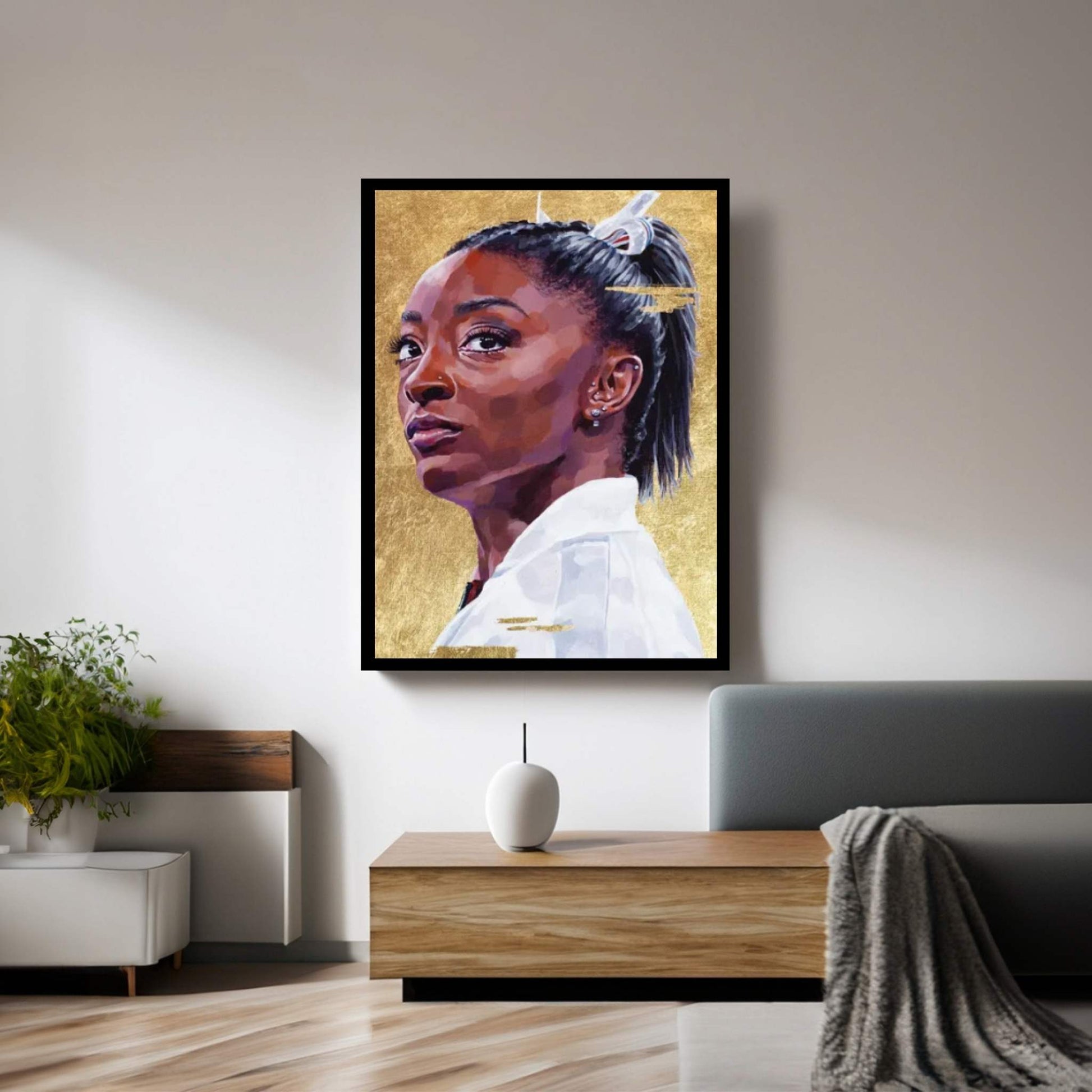 Simone Biles Canvas Wall Art - Y Canvas