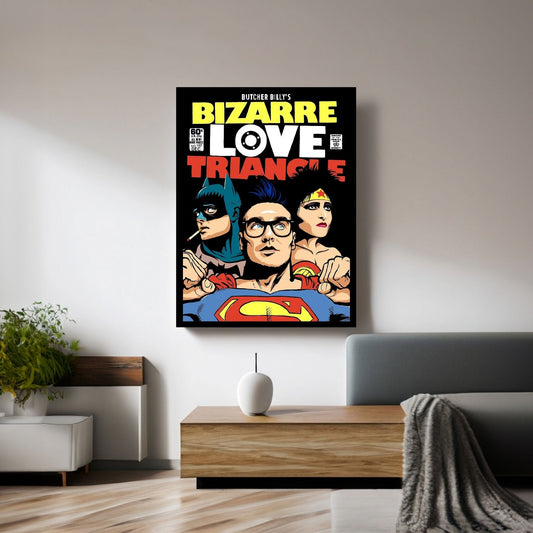 Bizarre Love Triangle - The Post-Punk Edition Canvas Wall Art - Y Canvas