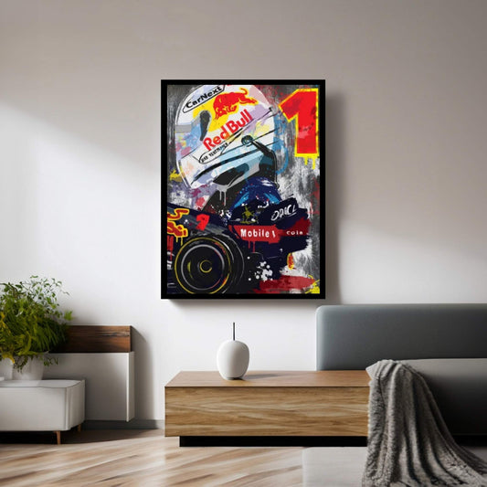 Max Verstappen, Red Bull Racing, Red Bull, F1 Poster Canvas Wall Art - Y Canvas